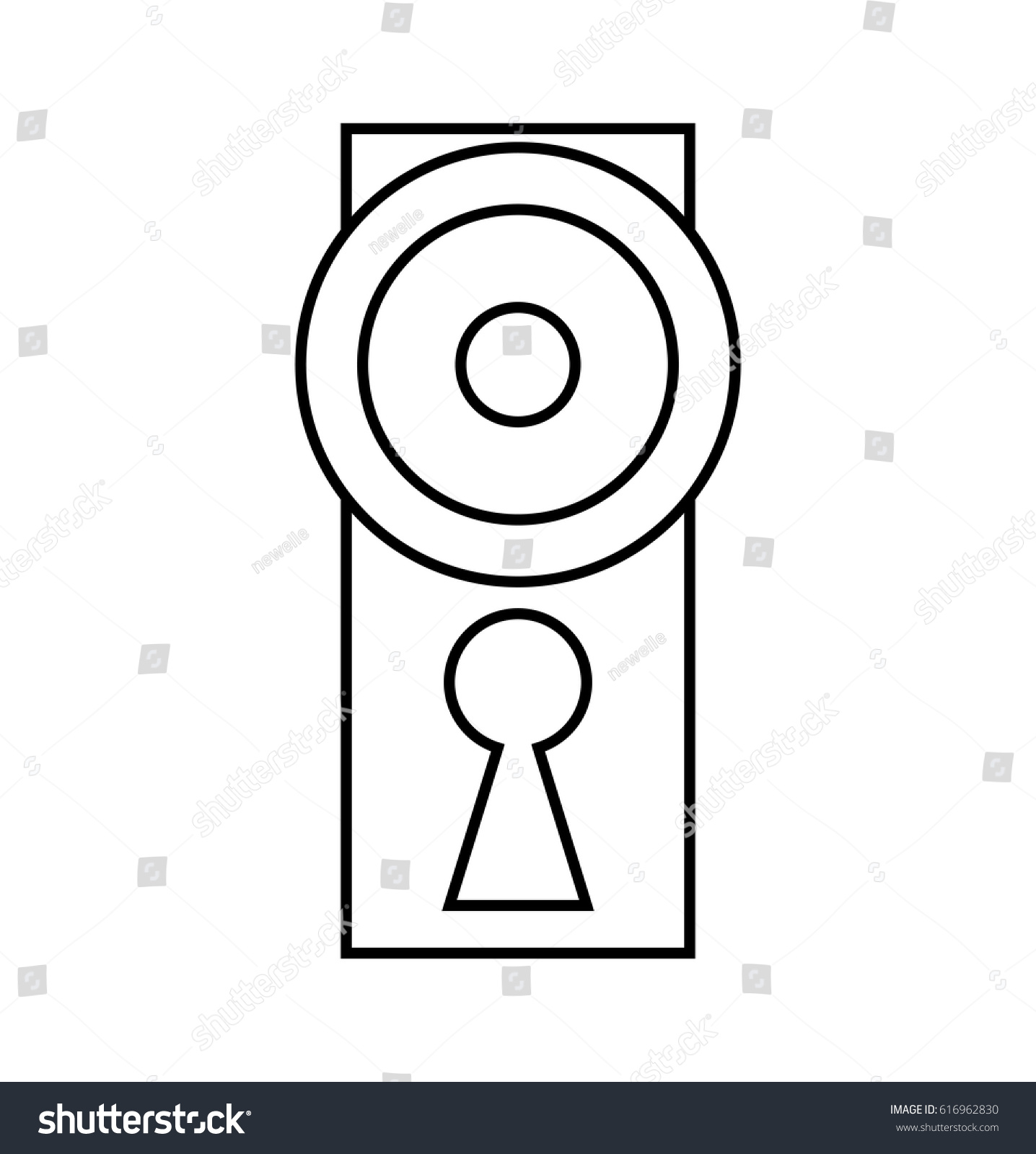 Dooe Knob Handle Vector Symbol Icon Stock Vector Royalty Free