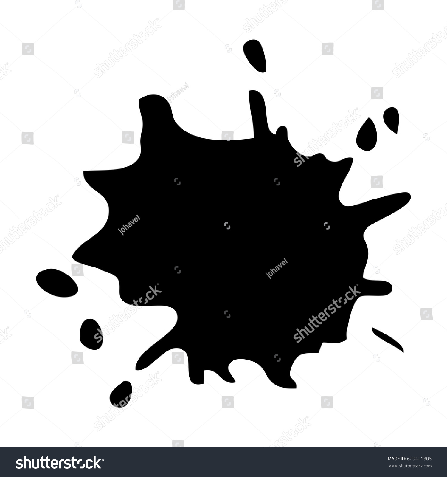 Paint Splash Vector Design Stock Vector Royalty Free 629421308