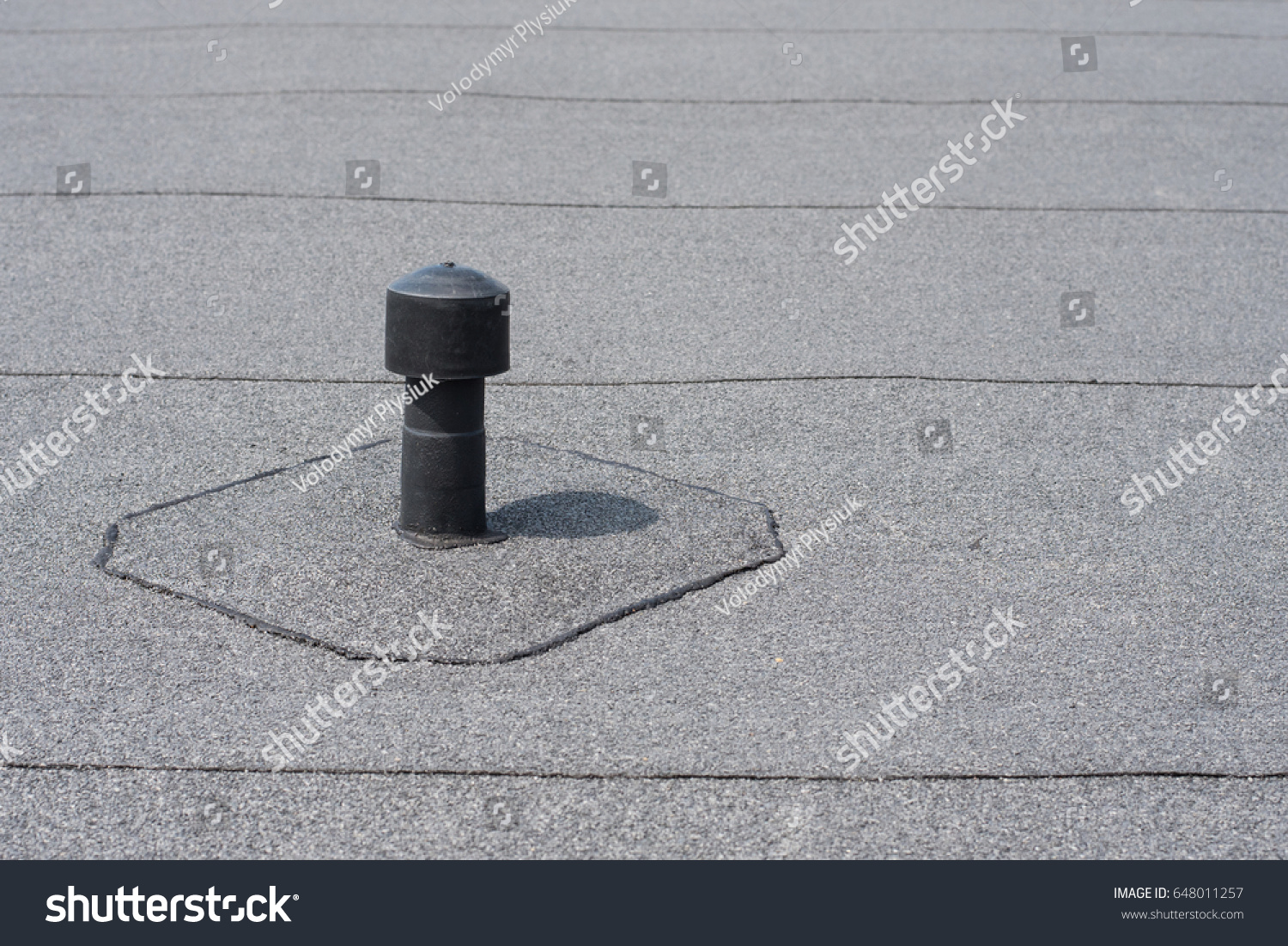 Roof Ventilation Aerator Flat Roof Ventilation Stock Photo