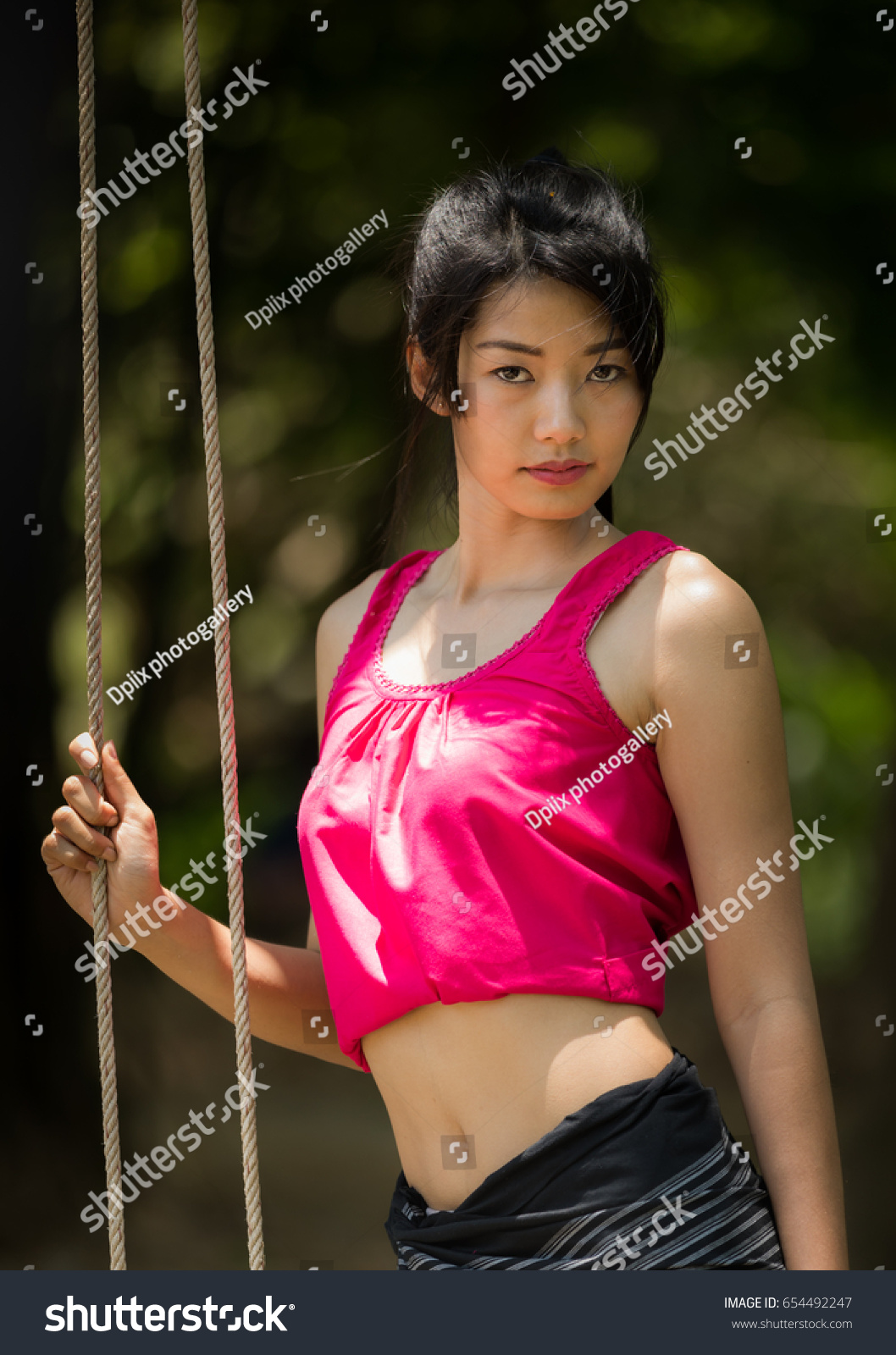 Thai Models Ancient Costumes Post Sexy Stock Photo Shutterstock