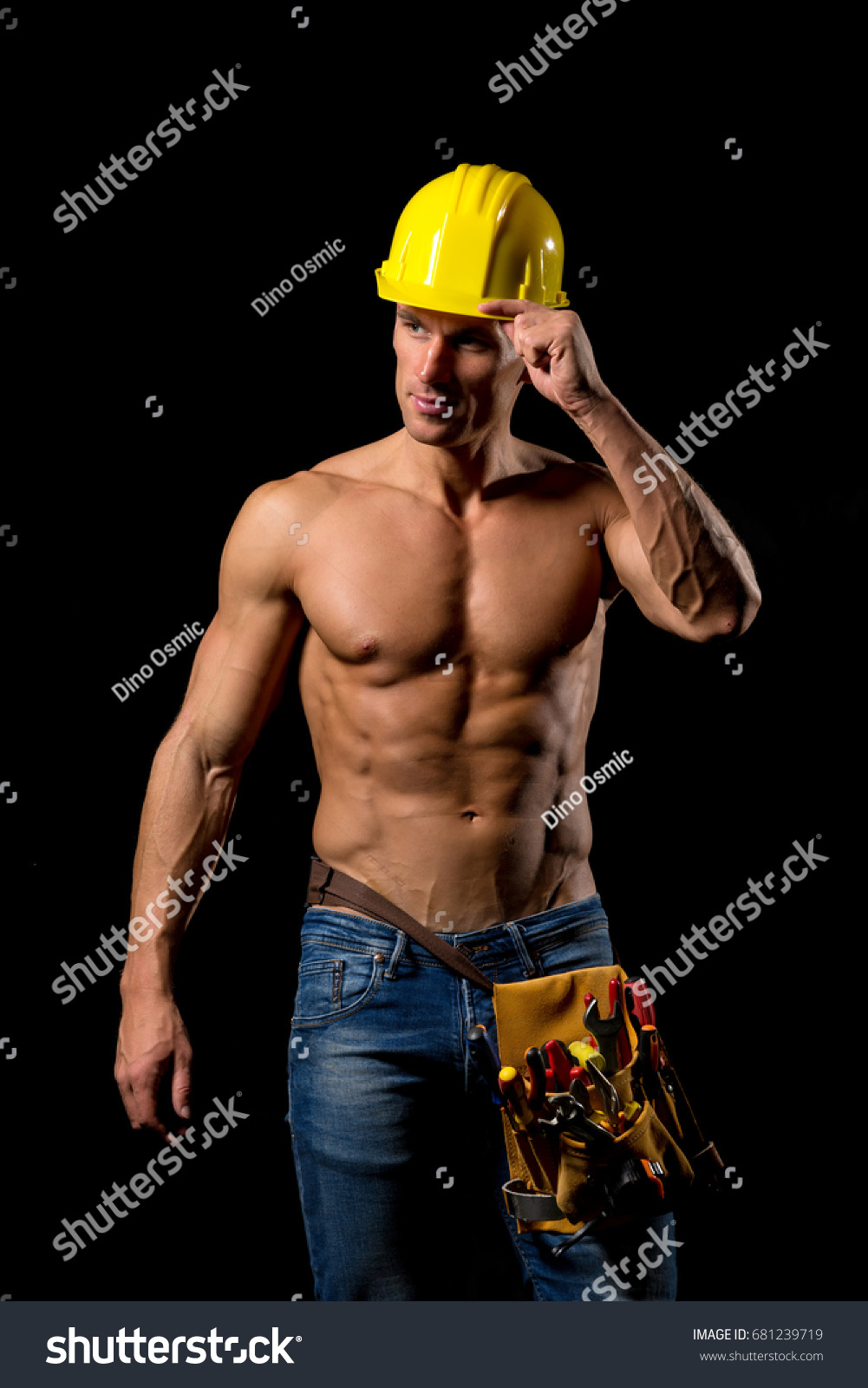 804 Imagens De Shirtless Construction Worker Imagens Fotos Stock E