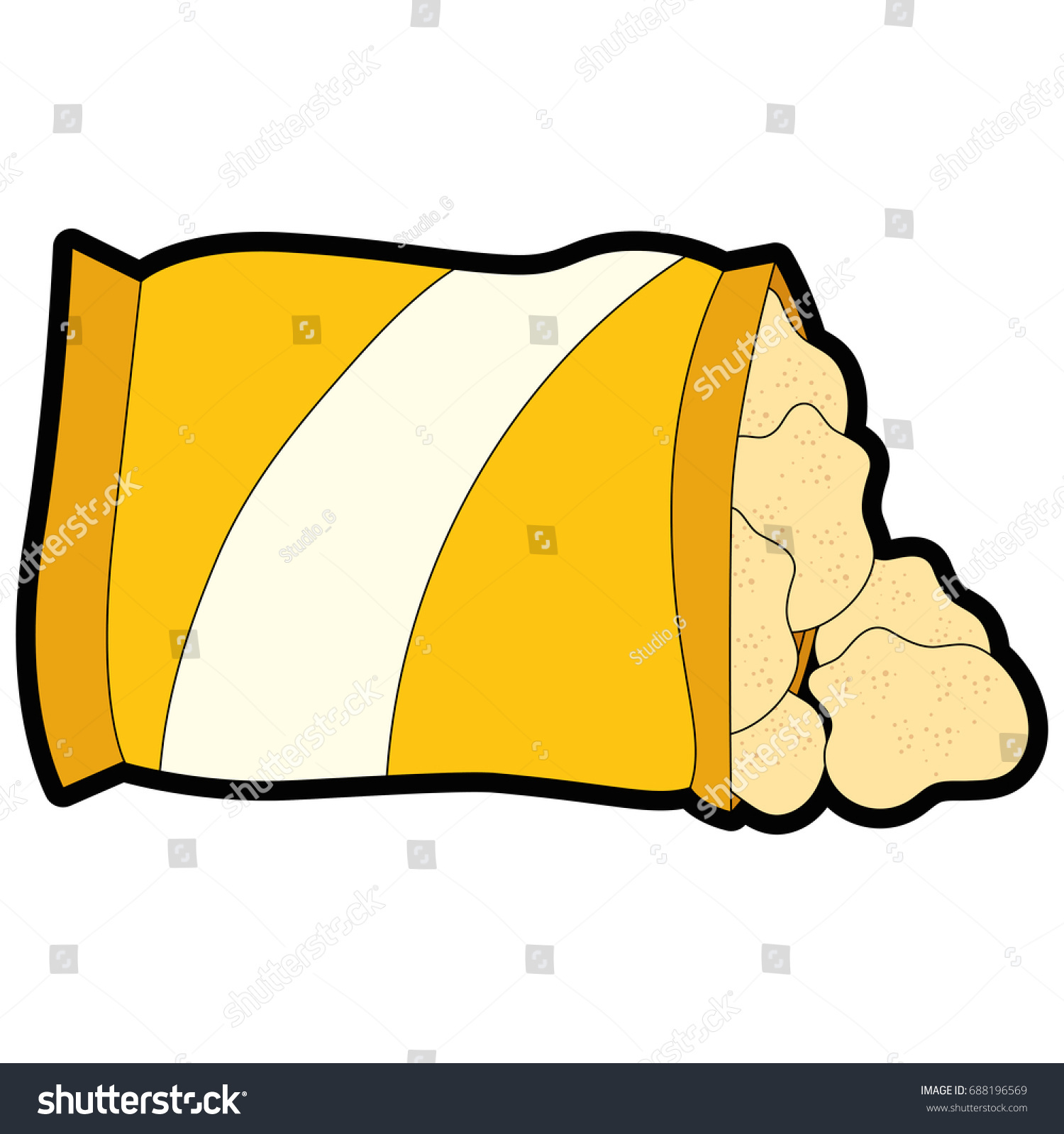 Potato Chips Bag Icon Stock Vector Royalty Free 688196569 Shutterstock