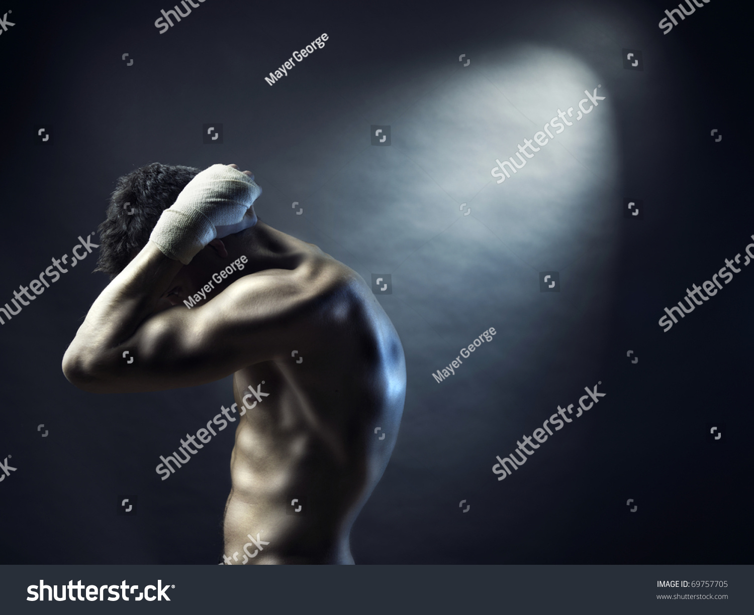 Photo Naked Athlete Strong Body Stock Photo 69757705 Shutterstock