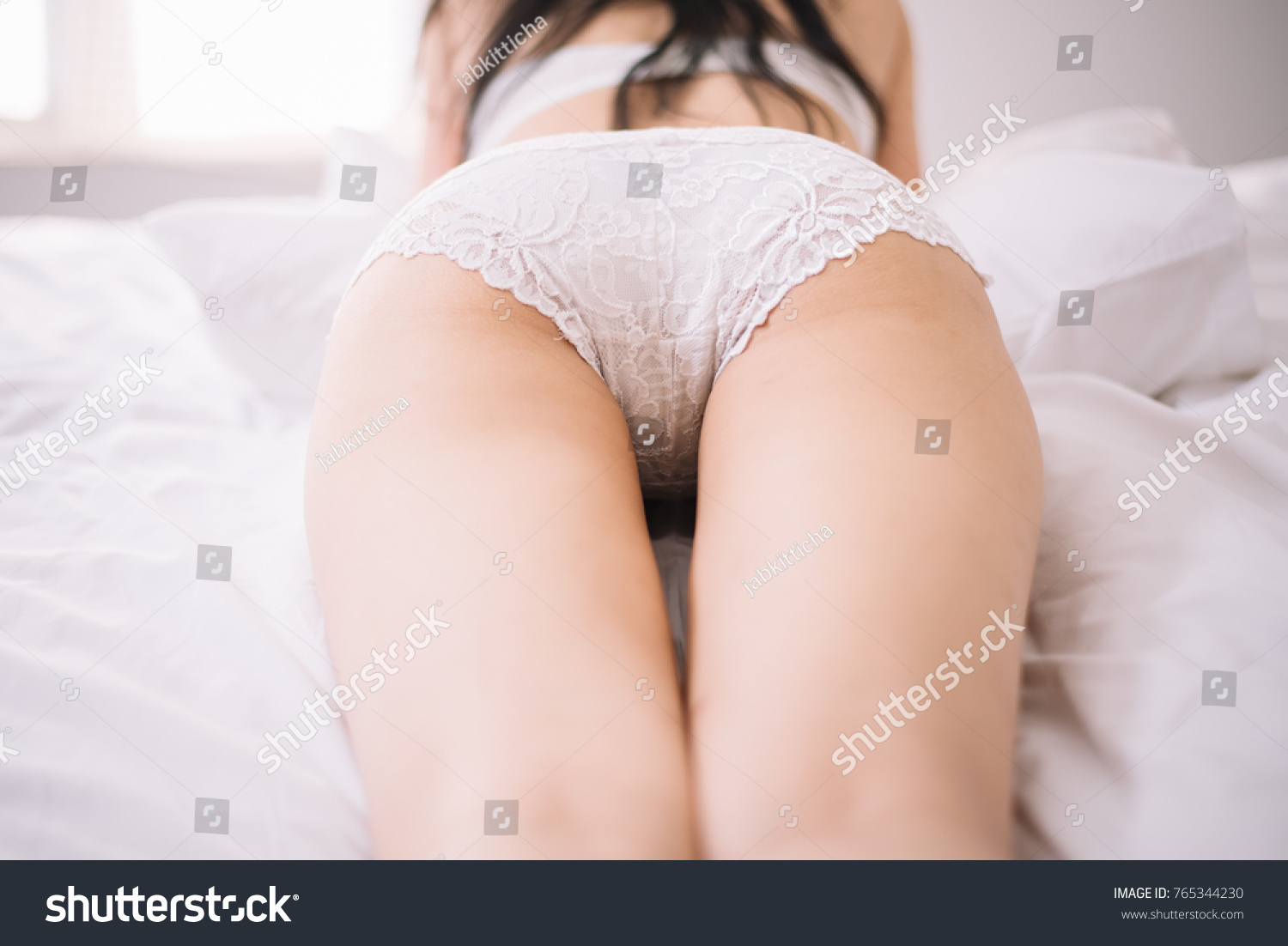 Sexy Female Buttocks White Lingerie On Stock Photo Shutterstock