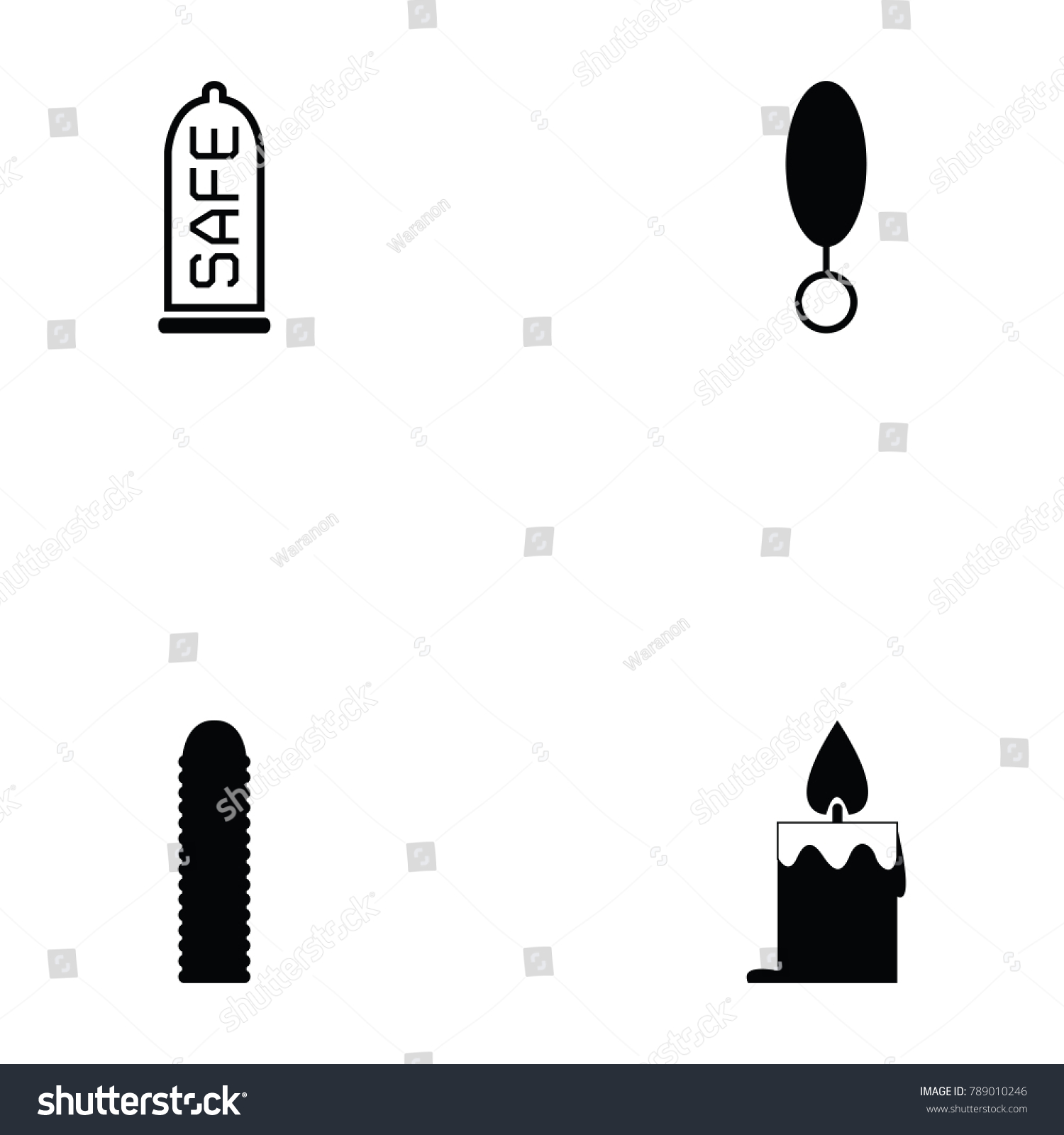 Sex Toy Icon Set Stock Vector Royalty Free Shutterstock