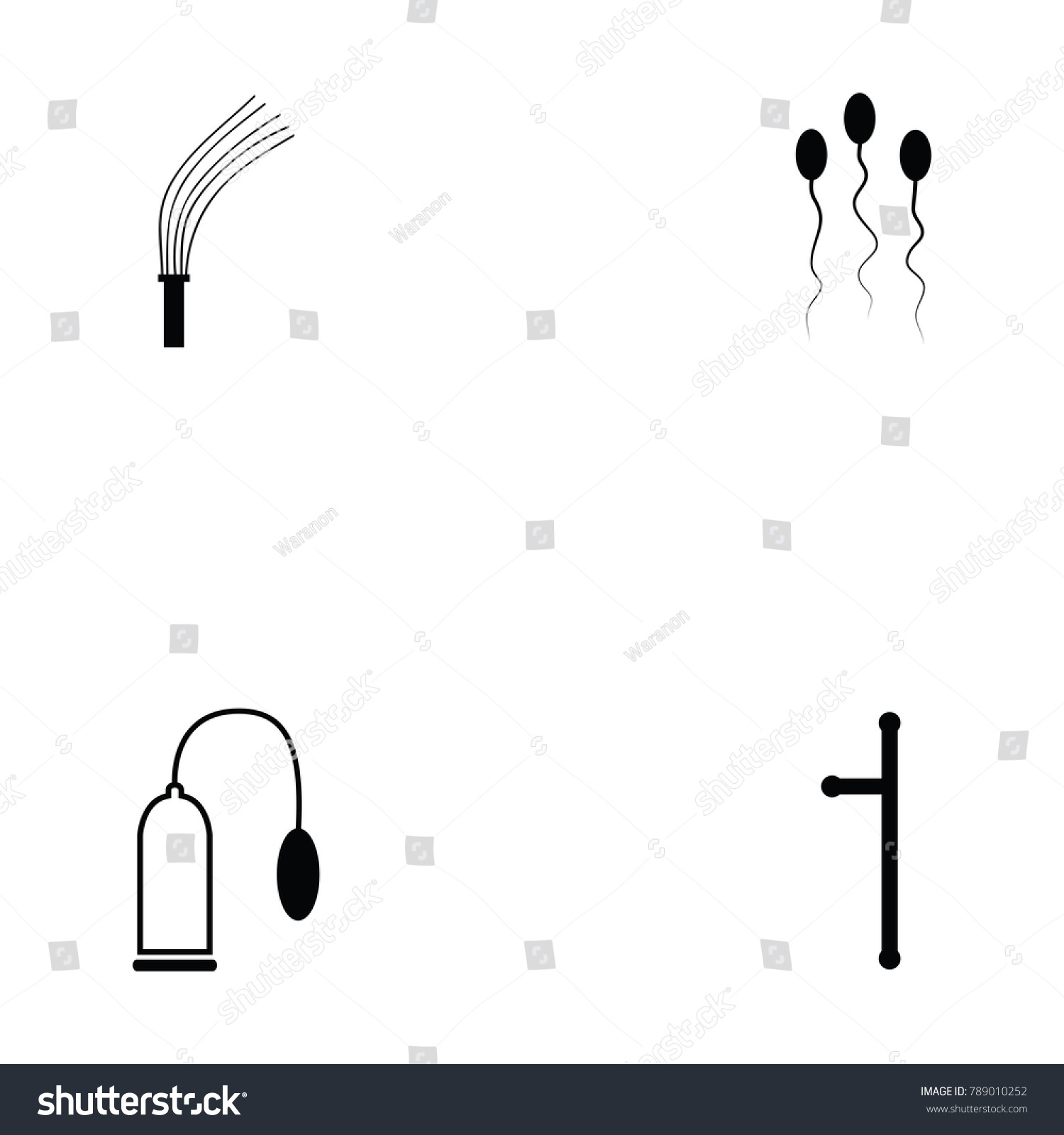 Sex Toy Icon Set Stock Vector Royalty Free Shutterstock