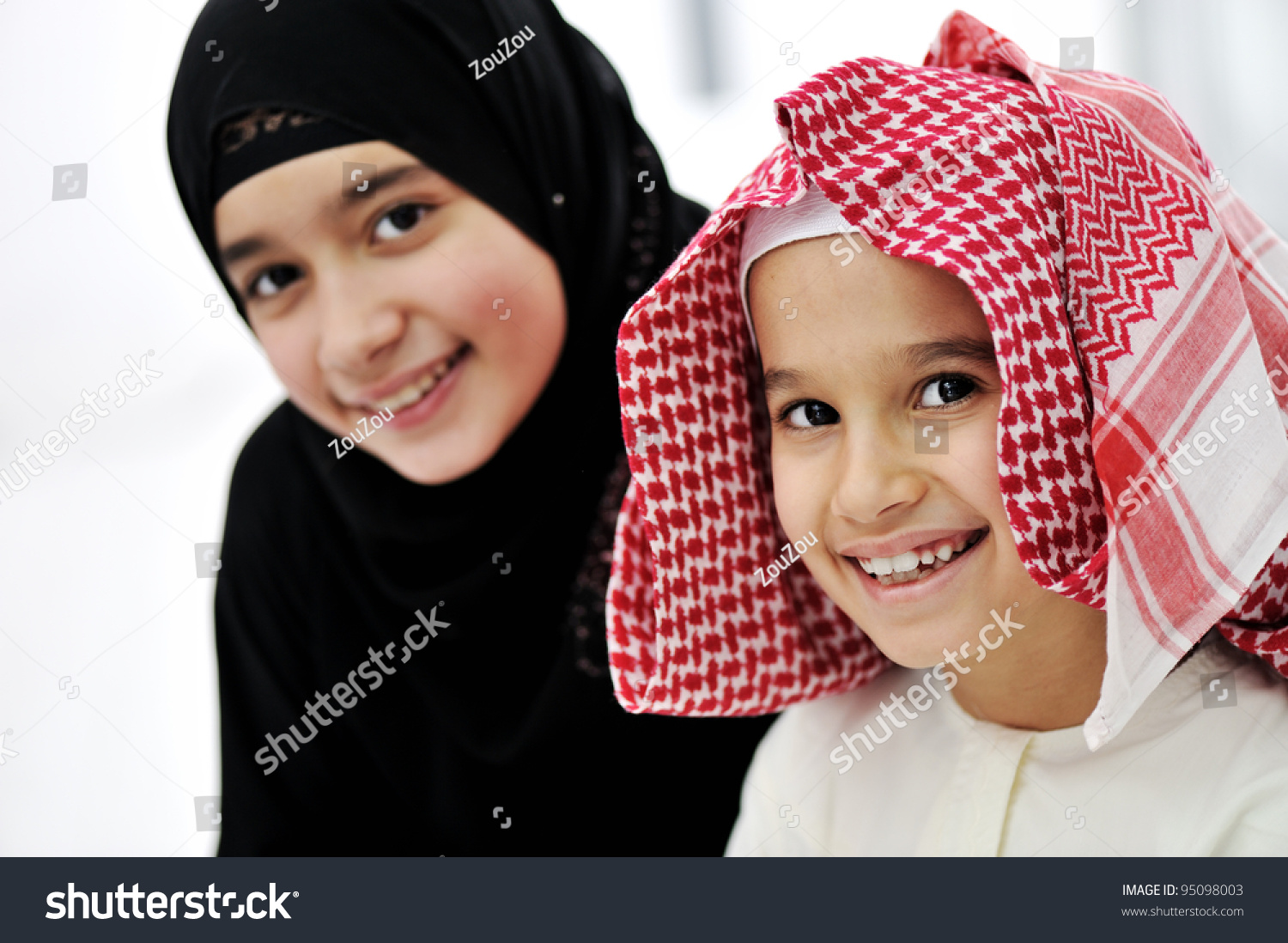 Arab sister brother