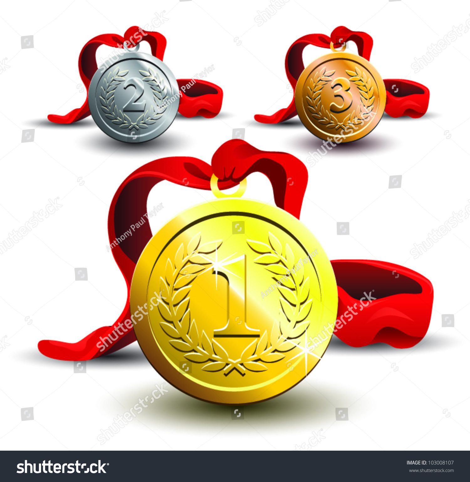 Medals Royalty Free Stock Vector 103008107 Avopix