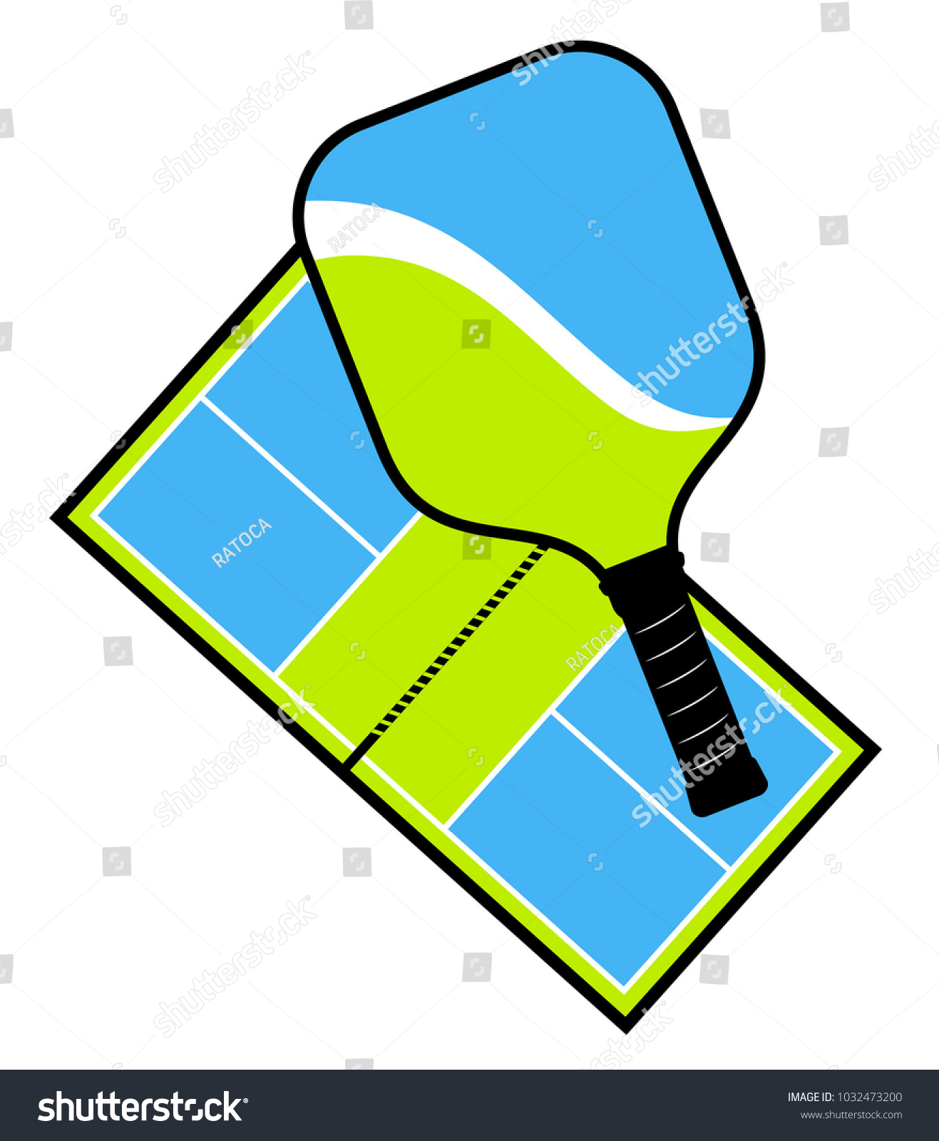 Pickleball Symbol Design Royalty Free Stock Vector