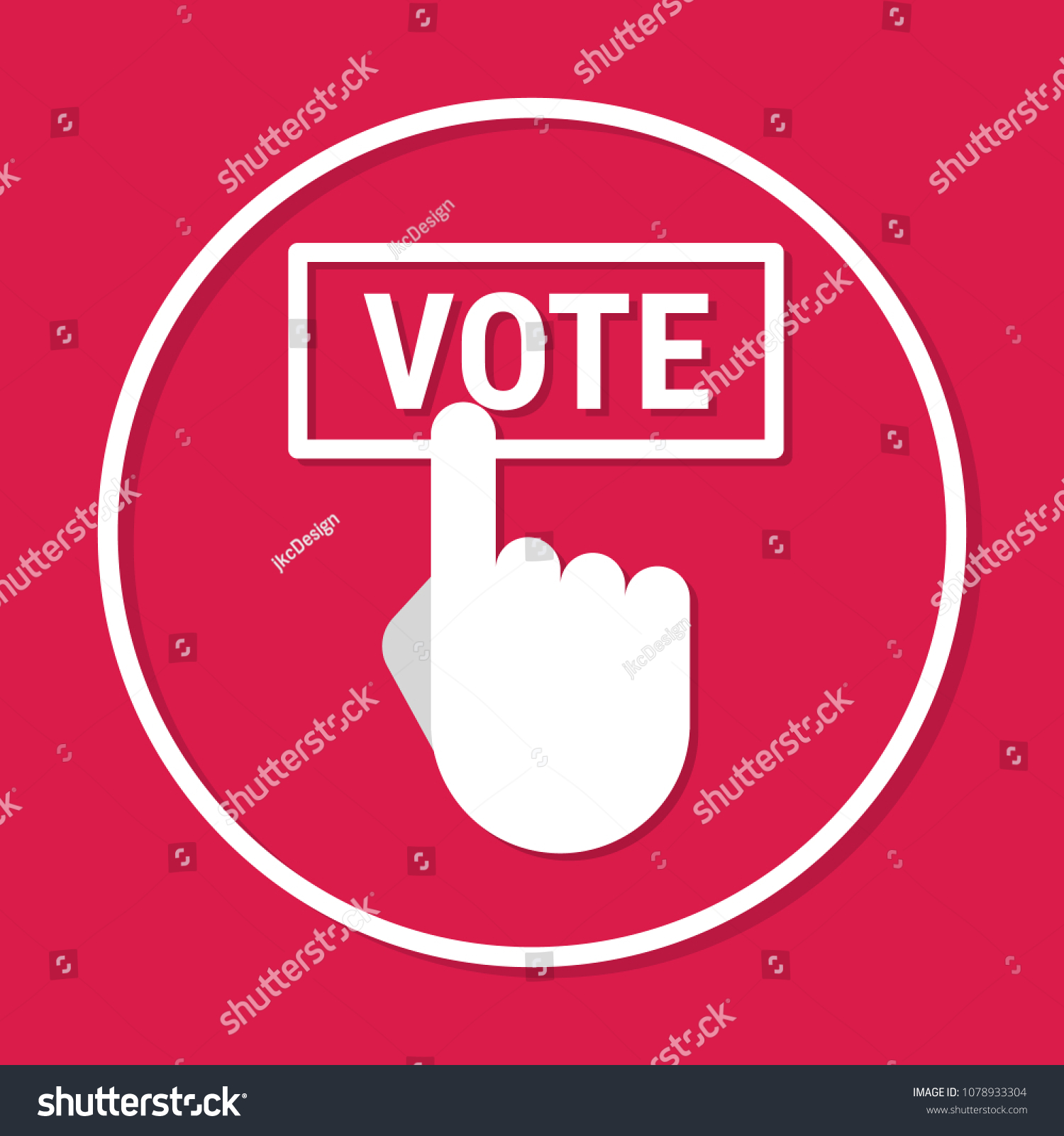 Hand Pressing A Button With The Text Vote Icon Royalty Free Stock