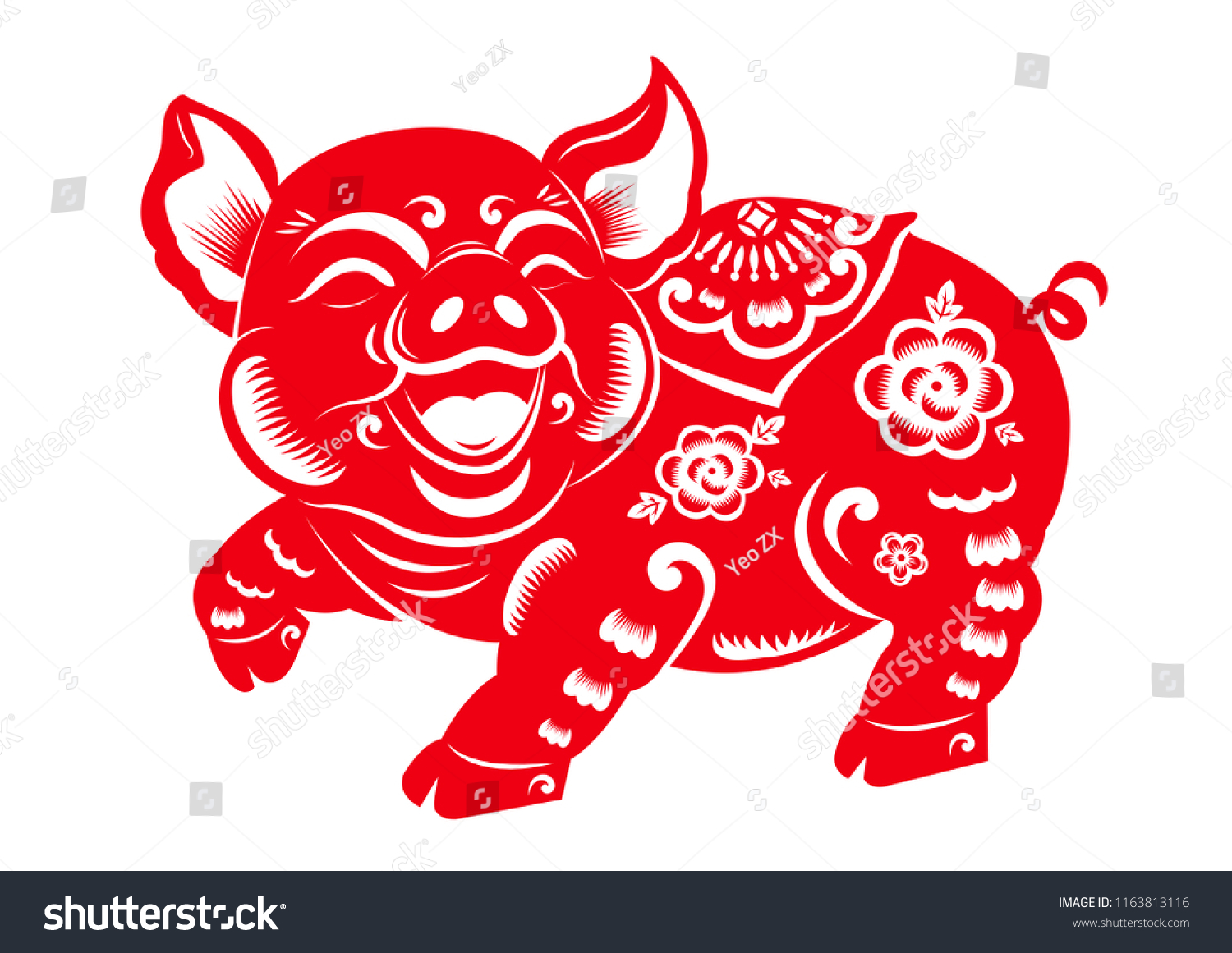 Chinese New Year Chinese Character Traditional Royalty Free Stock