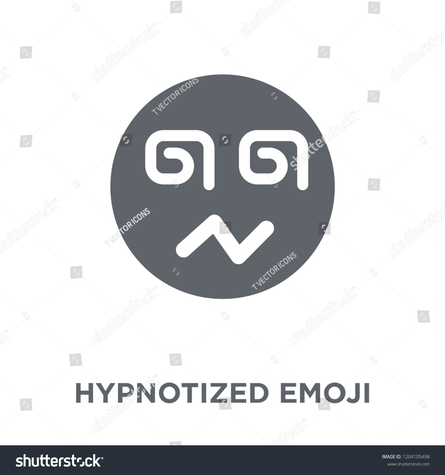 Hypnotized Emoji Icon Hypnotized Emoji Design Royalty Free Stock