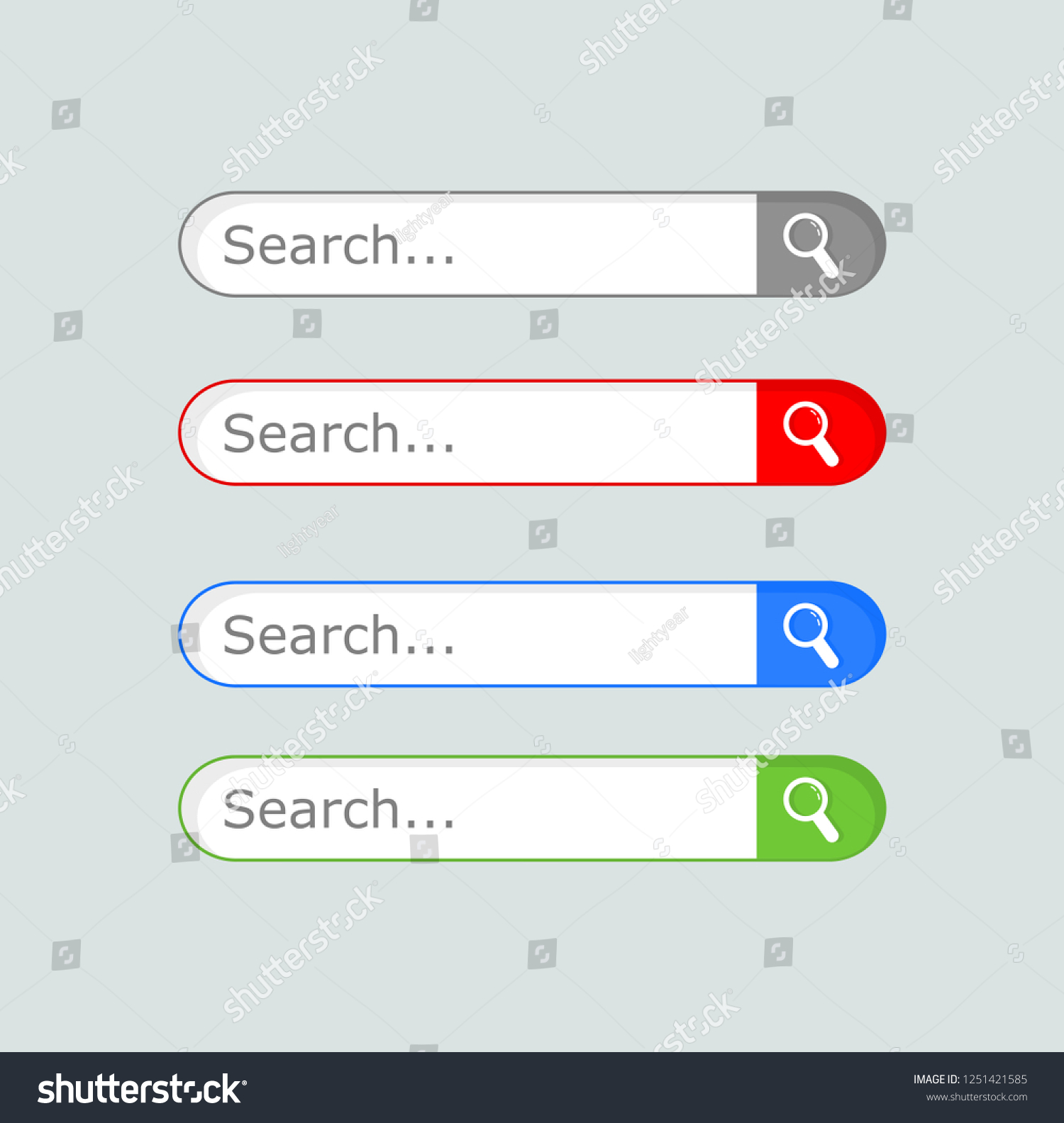 Search Bar Vector Element Design Set Of Search Royalty Free Stock