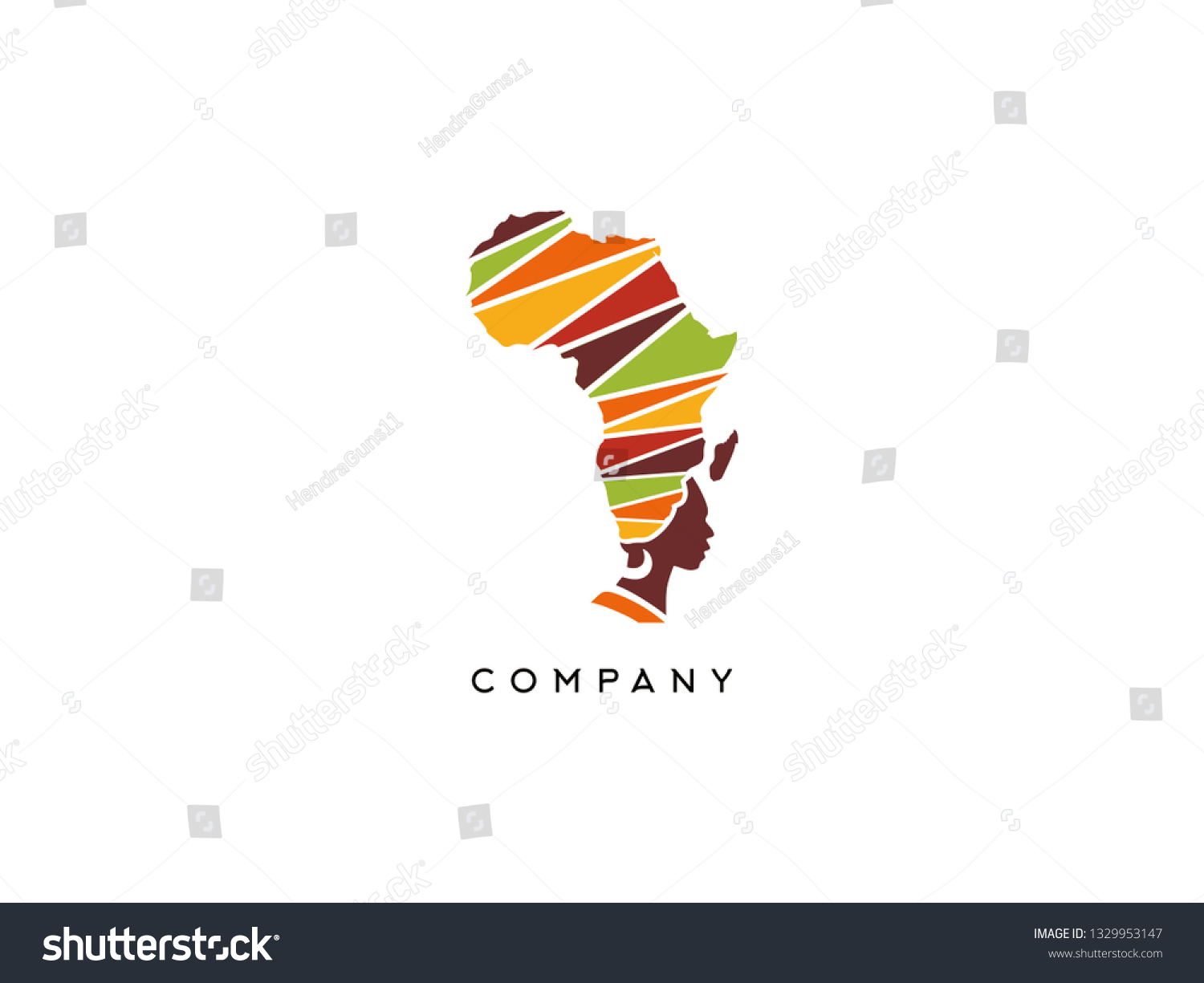 African Travel And Tourist Vector Logo African Royalty Free Stock