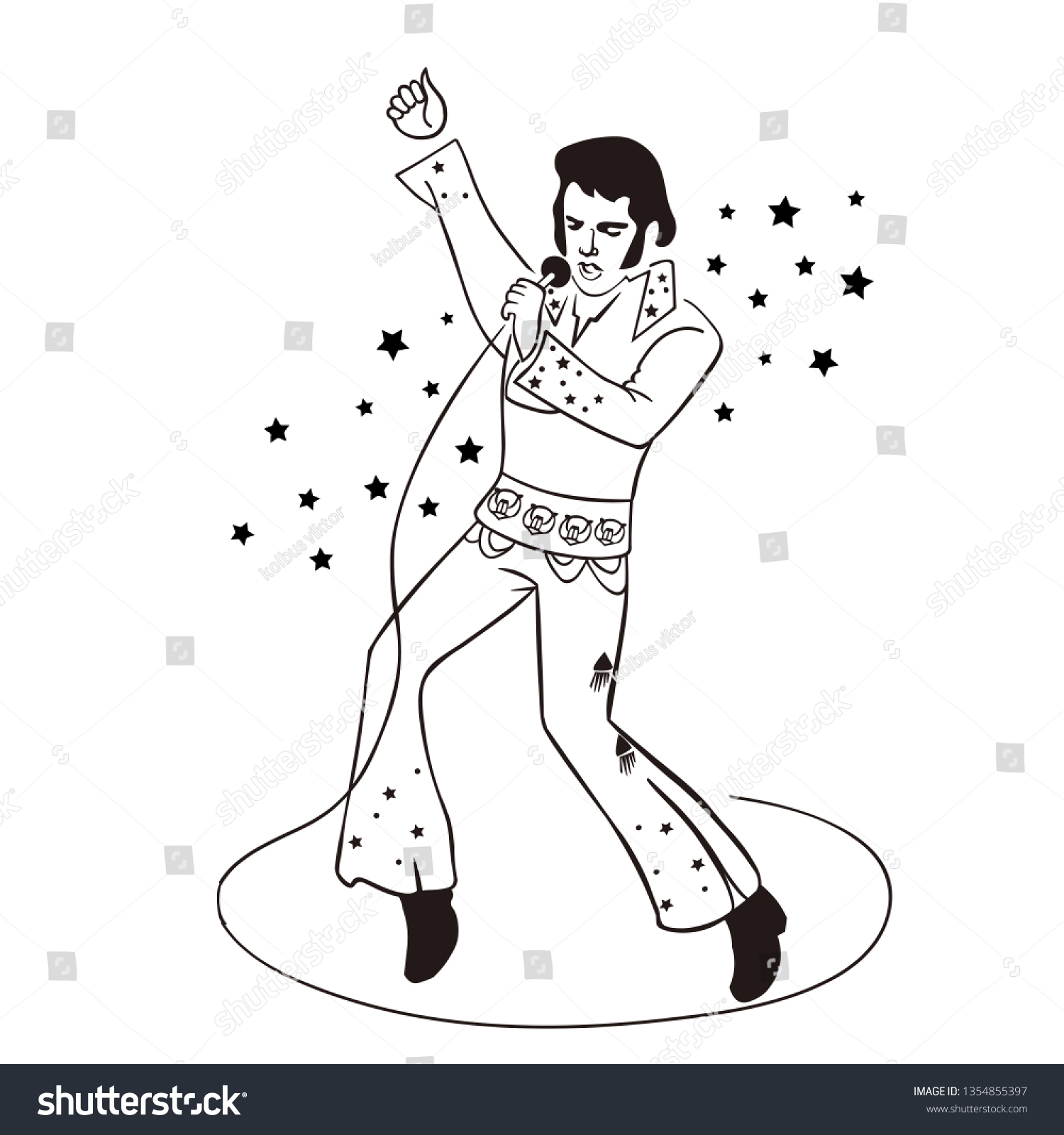 Hawaii Honolulu Elvis Presley In Concert Royalty Free Stock