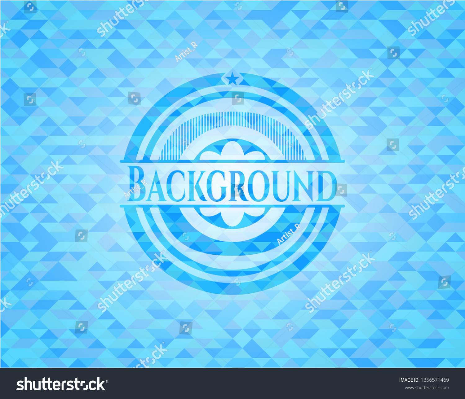 Background Realistic Light Blue Emblem Mosaic Royalty Free Stock