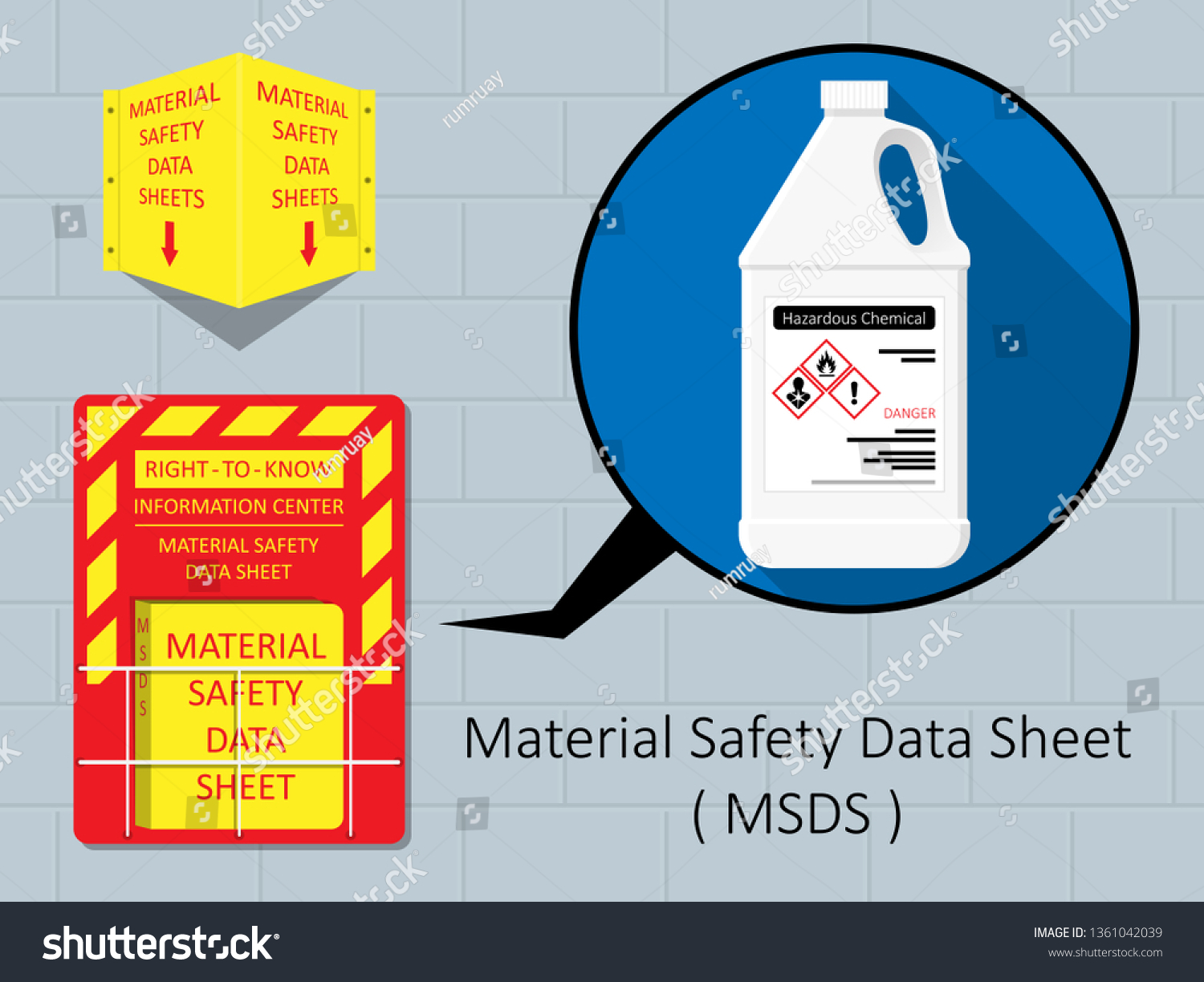 Material Safety Data Sheet Hazard Safe Globally Royalty Free Stock