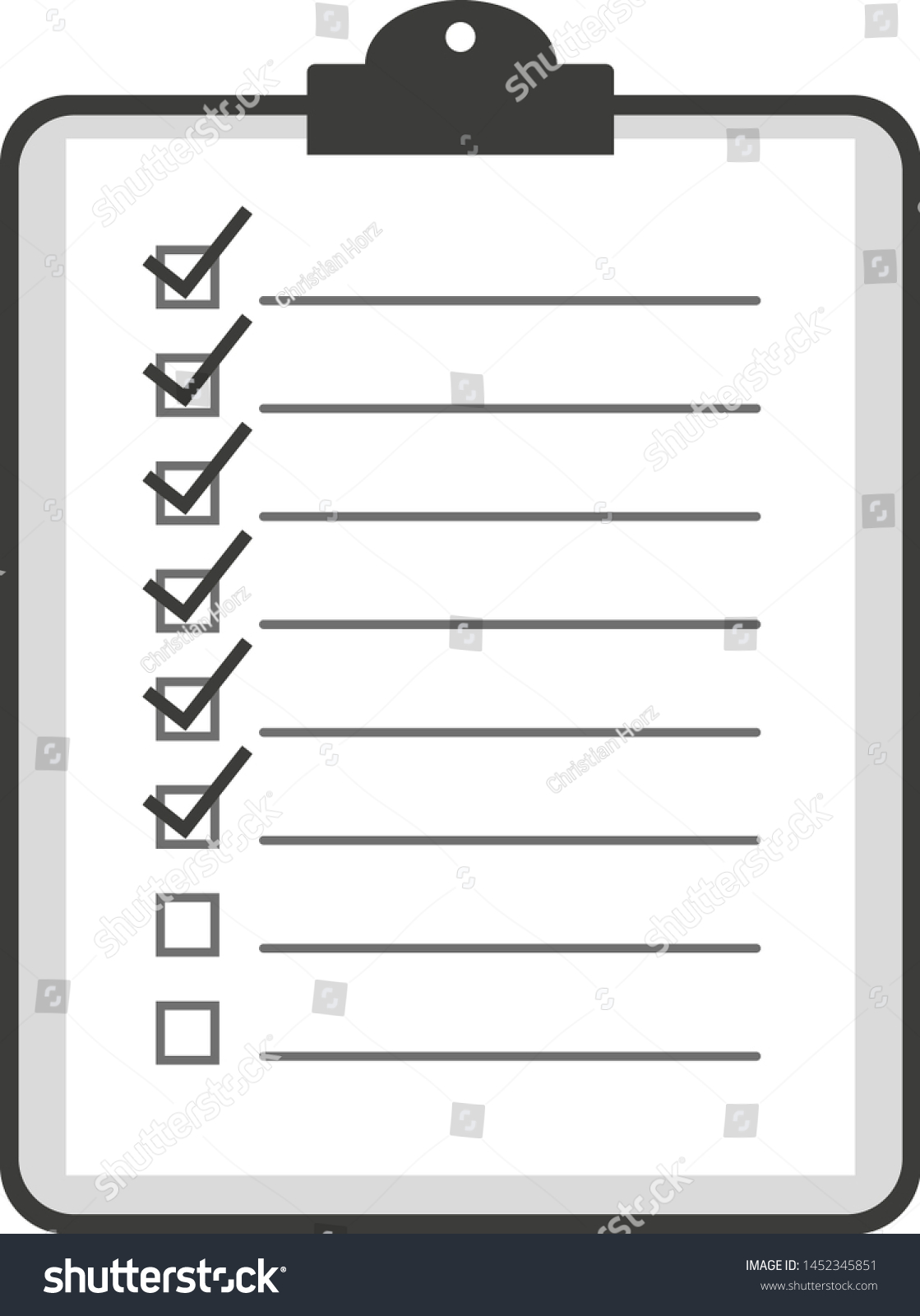 Checklist On Clipboard Icon Or Symbol Vector Royalty Free Stock