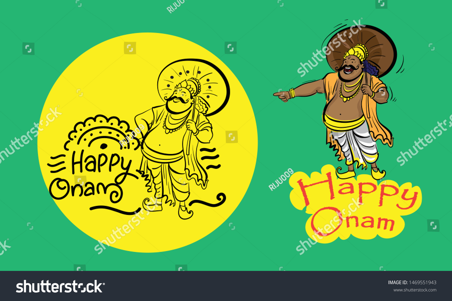 Happy Onam Kerala Festival Of Kerala Line Art Royalty Free Stock