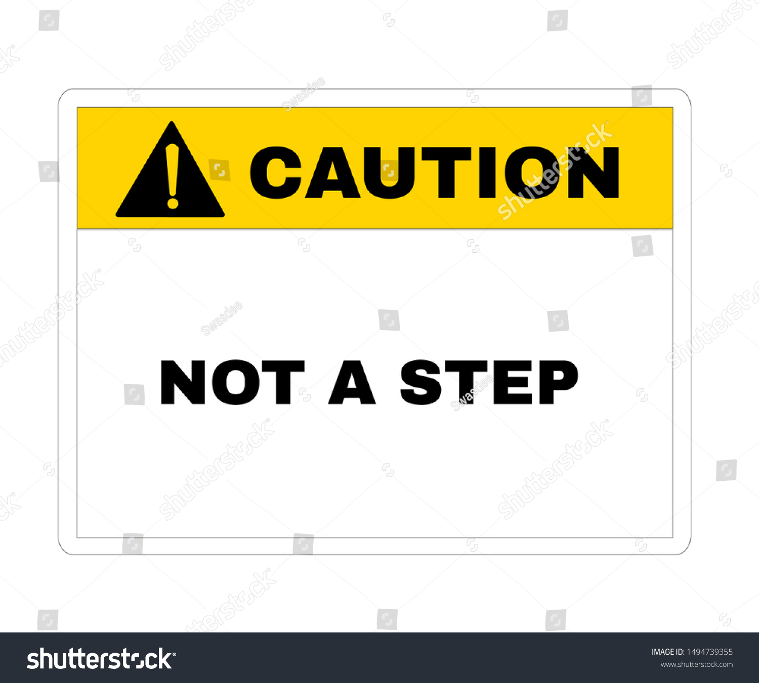 Accident Prevention Signs Caution Board With Royalty Free Stock