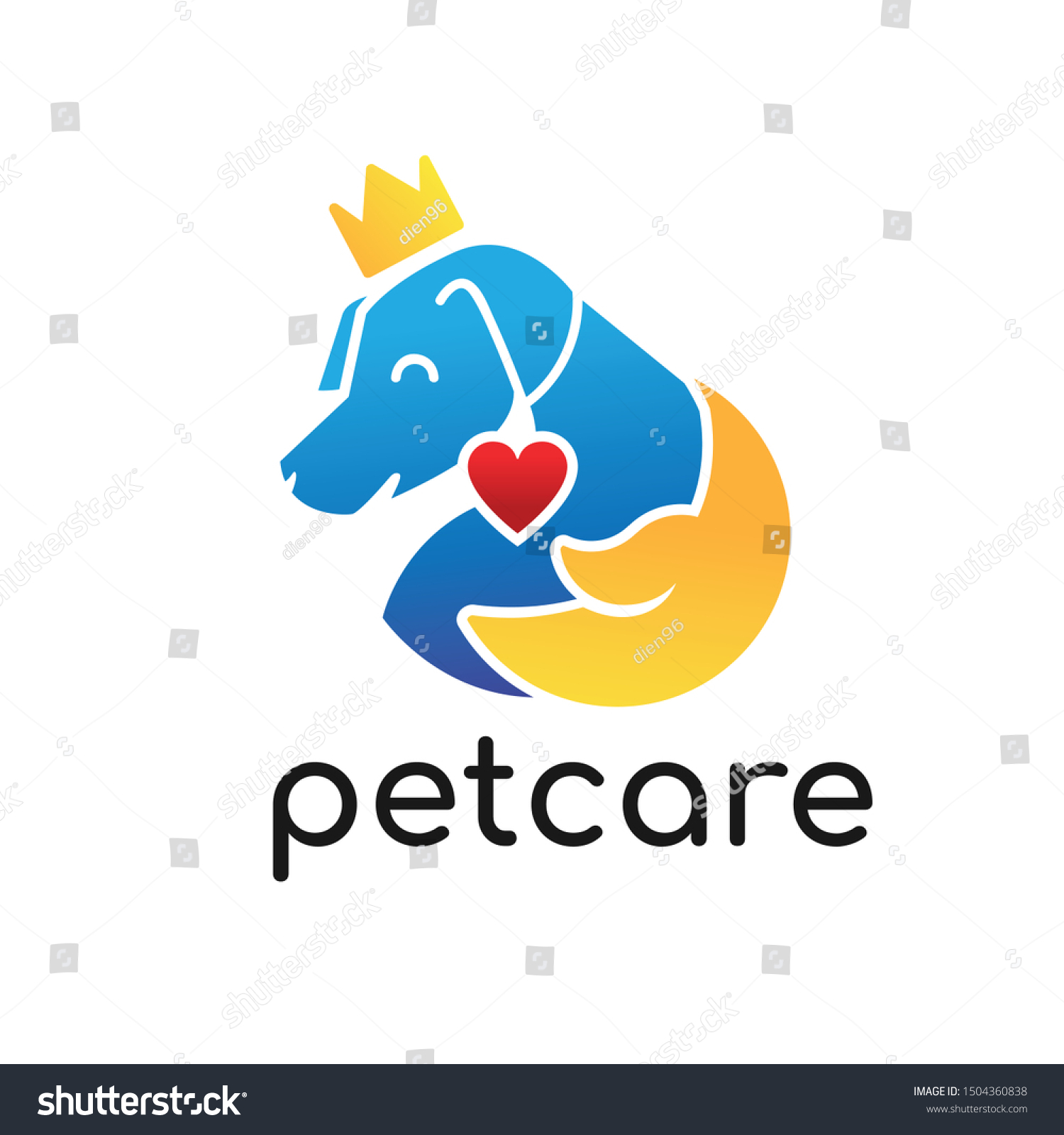 Petcare Logo For Company Or Personal Royalty Free Stock Vector