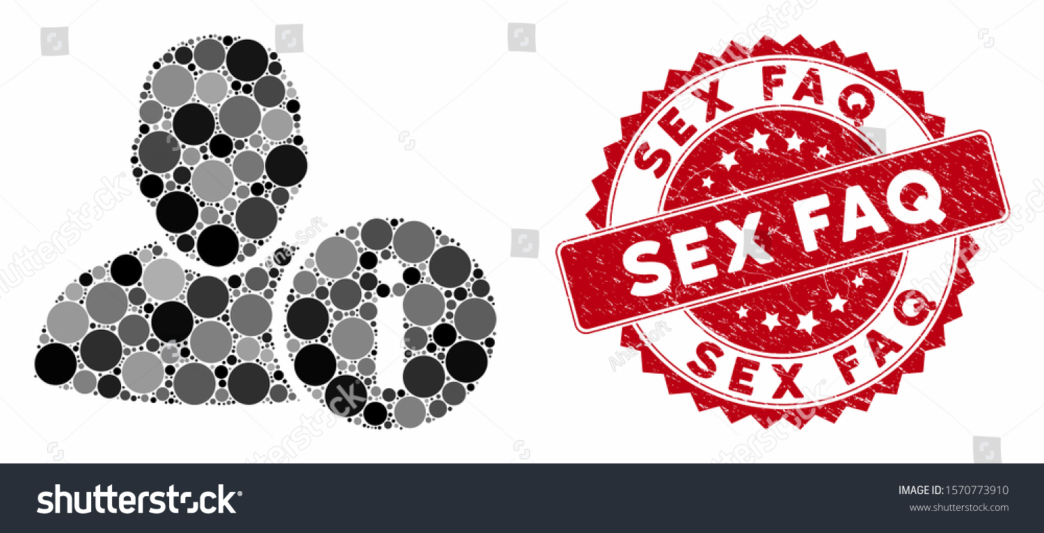 Collage User Info And Grunge Stamp Seal With Sex Royalty Free Stock