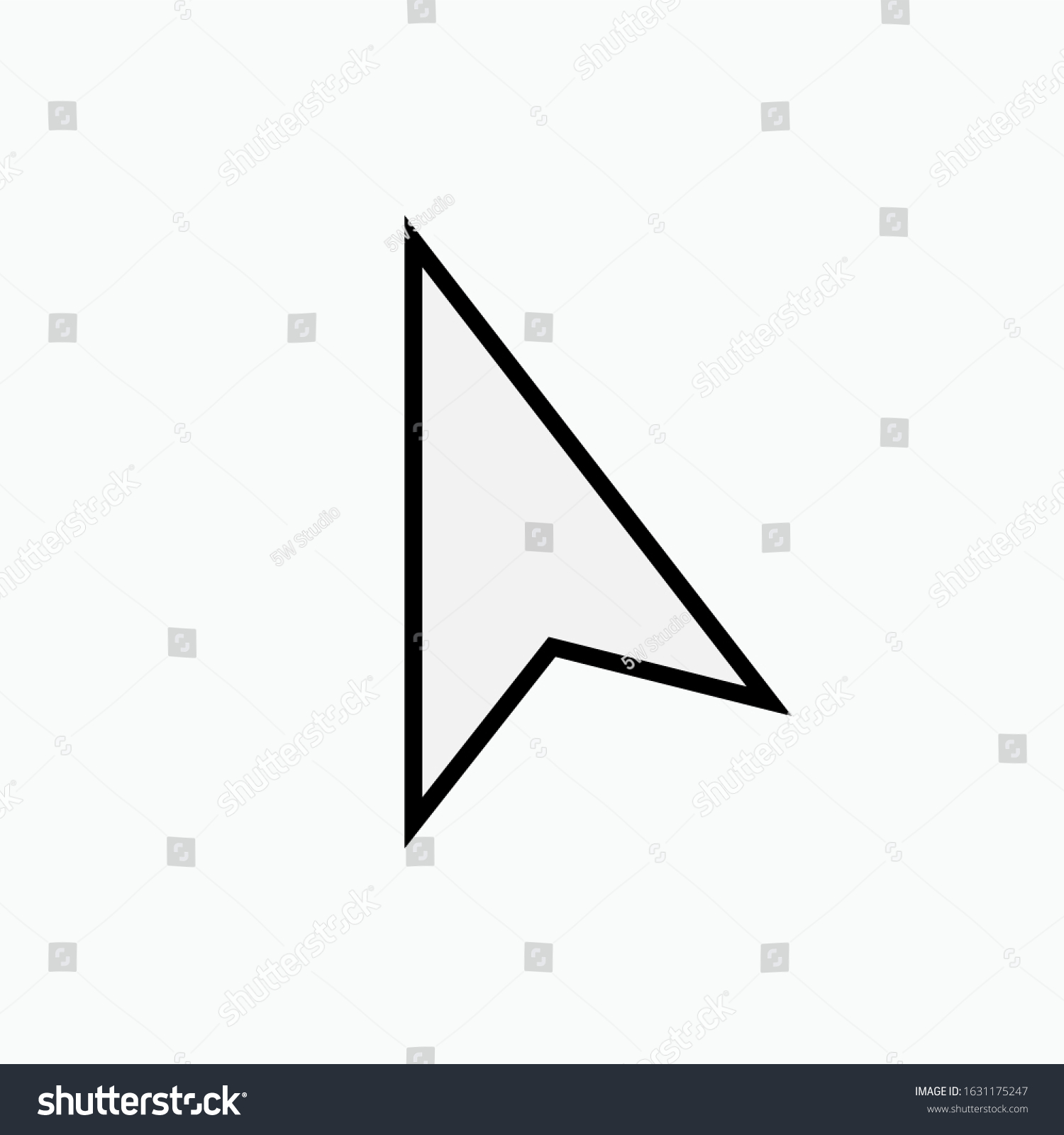 Pointer Cursor Icons Web Arrows Cursor Mouse Royalty Free Stock