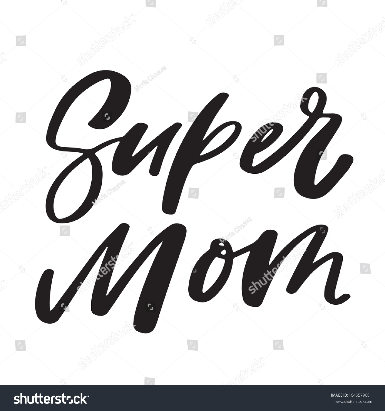 Vector Moms Life Theme Illustration Royalty Free Stock Vector