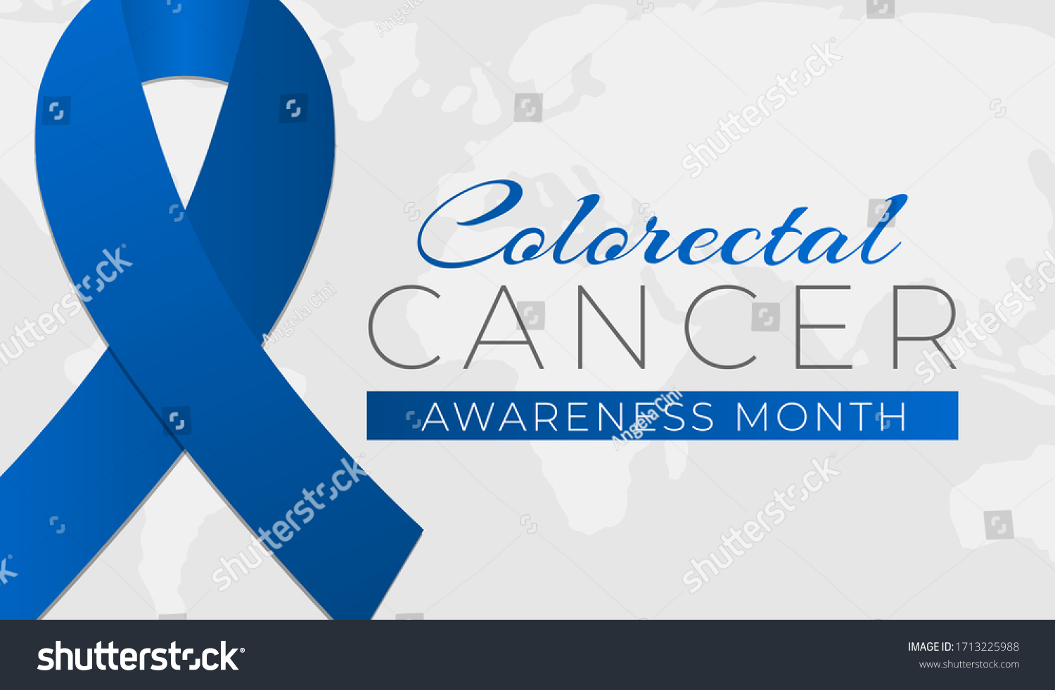 Colorectal Cancer Awareness Month Background Royalty Free Stock