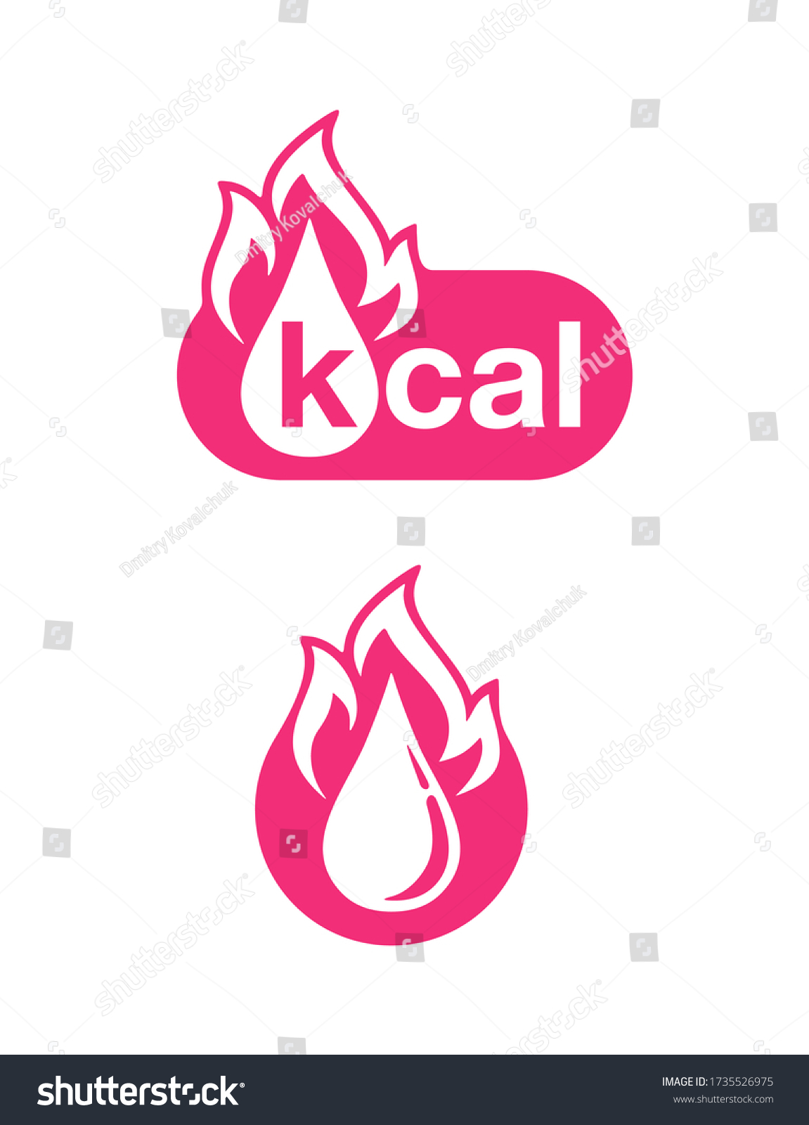 Kcal Sign Kilocalorie Icon For Food Products Royalty Free Stock