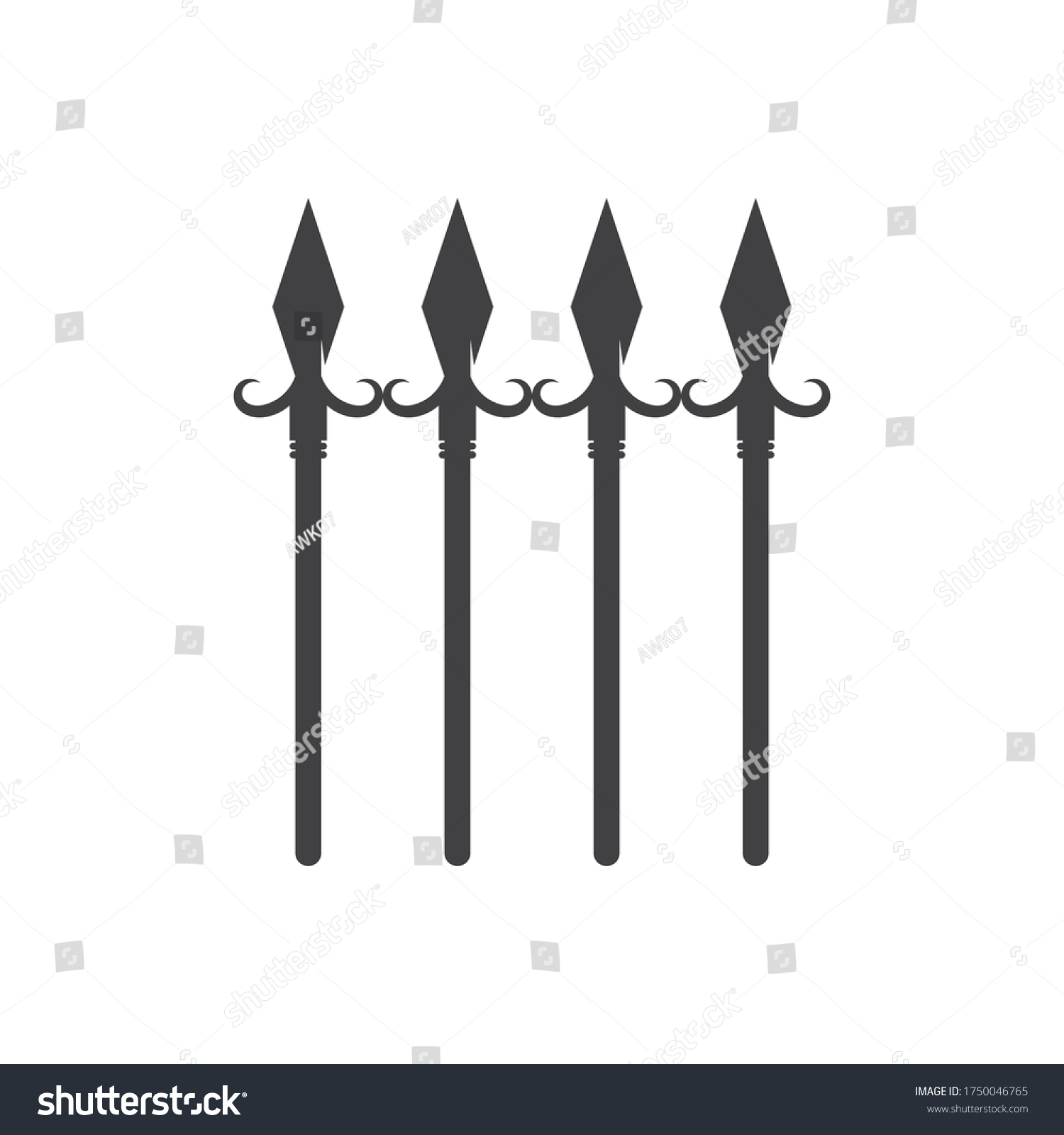 Spear Logo And Symbol Vector Design Illustration Royalty Free Stock