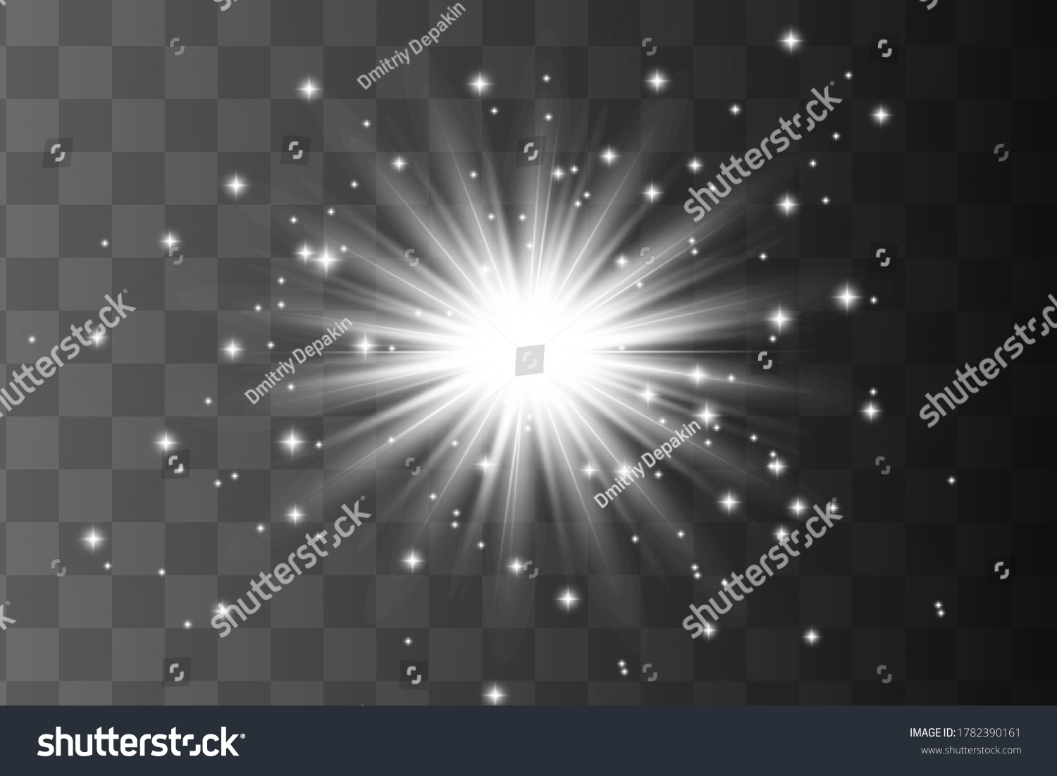 Glow Isolated White Light Effect Lens Flare Royalty Free Stock