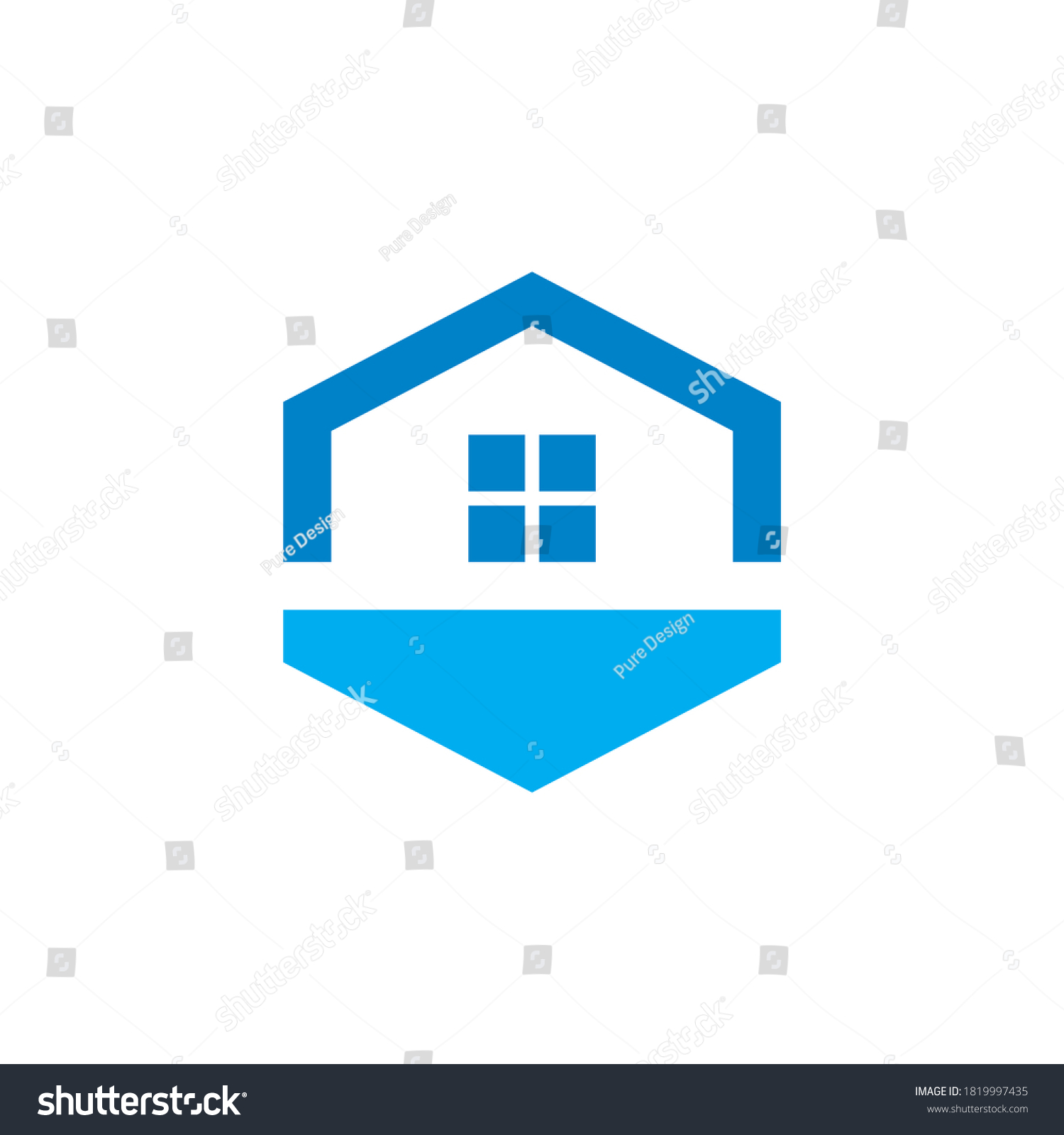 Abstract House Vector Real Estate Logo Royalty Free Stock Vector