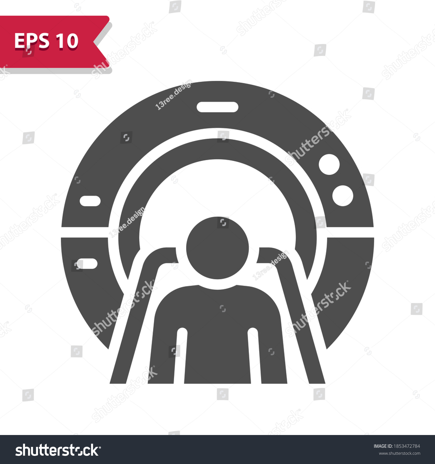 Mri Machine Icon Professional Pixel Perfect Royalty Free Stock