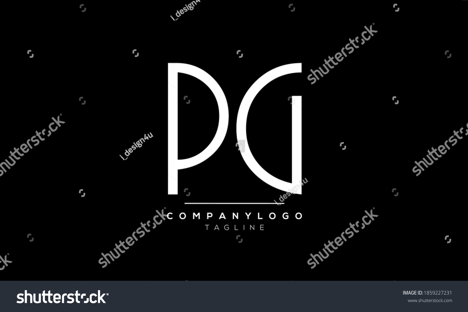 Alphabet Letters Initials Monogram Logo Pg Gp Or Royalty Free Stock