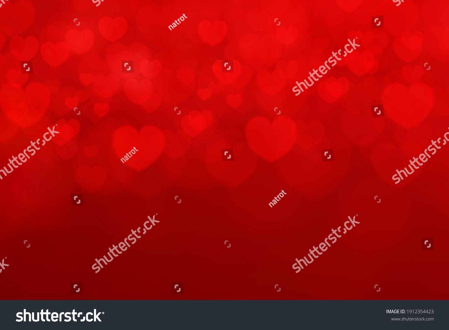 Red Background With Heart Shape Valentines Day Royalty Free Stock