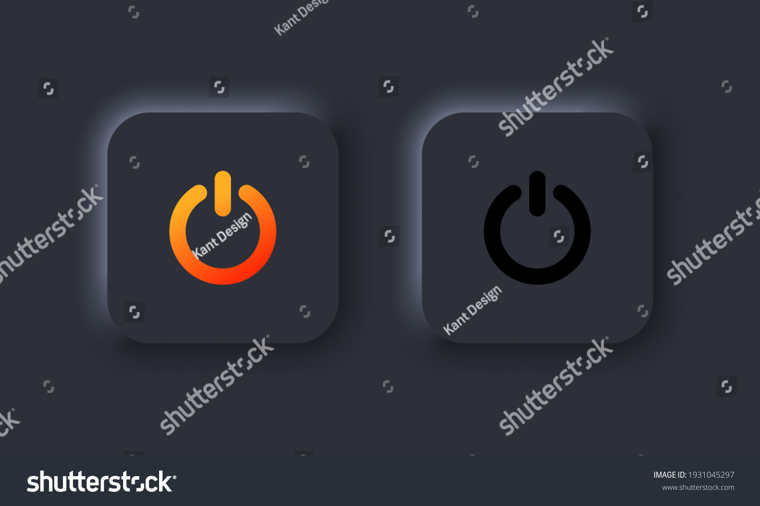 Power Icon In Neumorphism Style Power On Off Royalty Free Stock