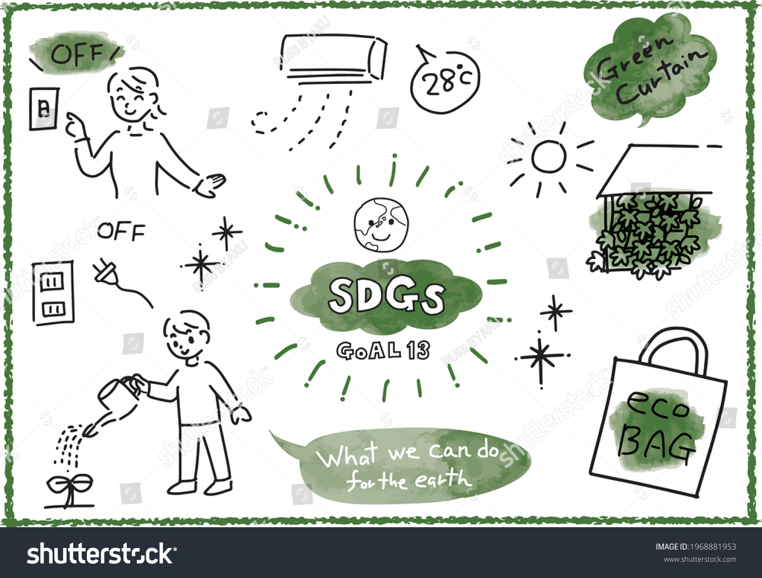 SDGs Goal Image CLIMATE ACTION Illustration Royalty Free Stock Vector Avopix