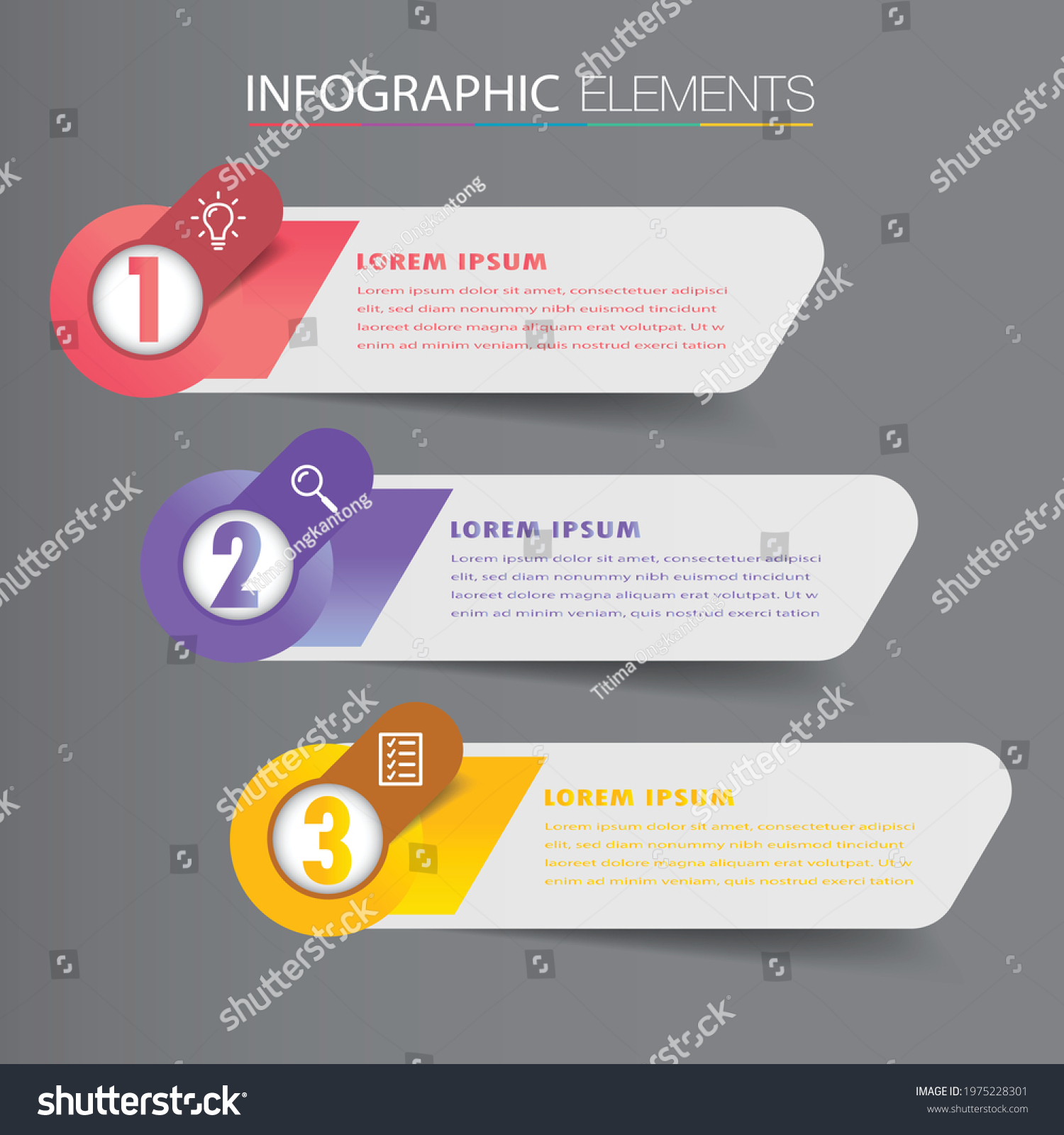 Modern Text Box Template Banner Infographics Royalty Free Stock