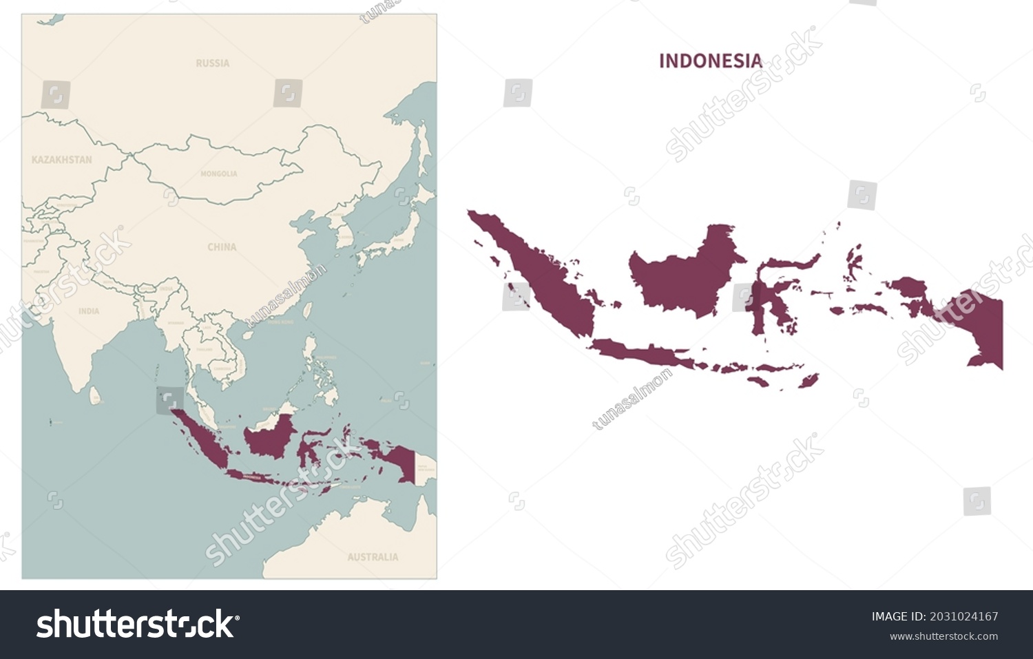 Indonesia Map Map Of Indonesia And Neighboring Royalty Free Stock