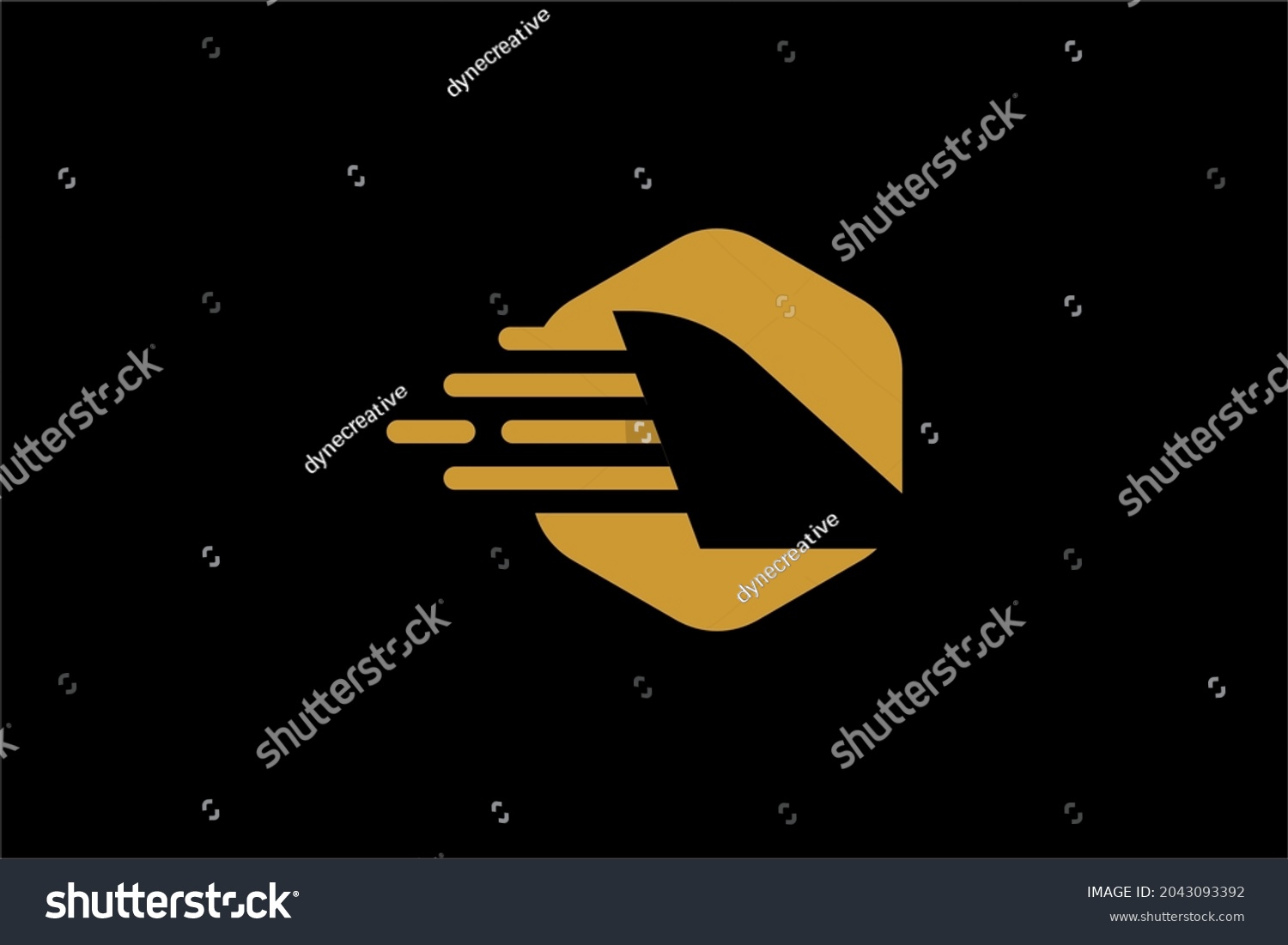 Airline Logo Design Vector Airplane Abstract Royalty Free Stock