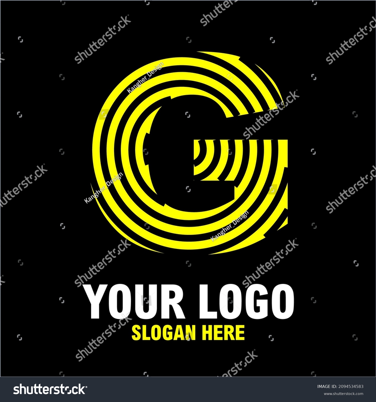 Logo Huruf G Simbol Alfabet Grafis Vektor Royalty Free Stock Vector