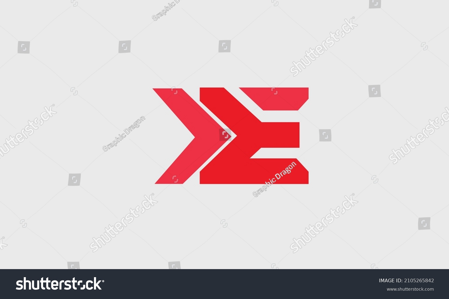 Alphabet Letters Initials Monogram Logo KE EK Royalty Free Stock