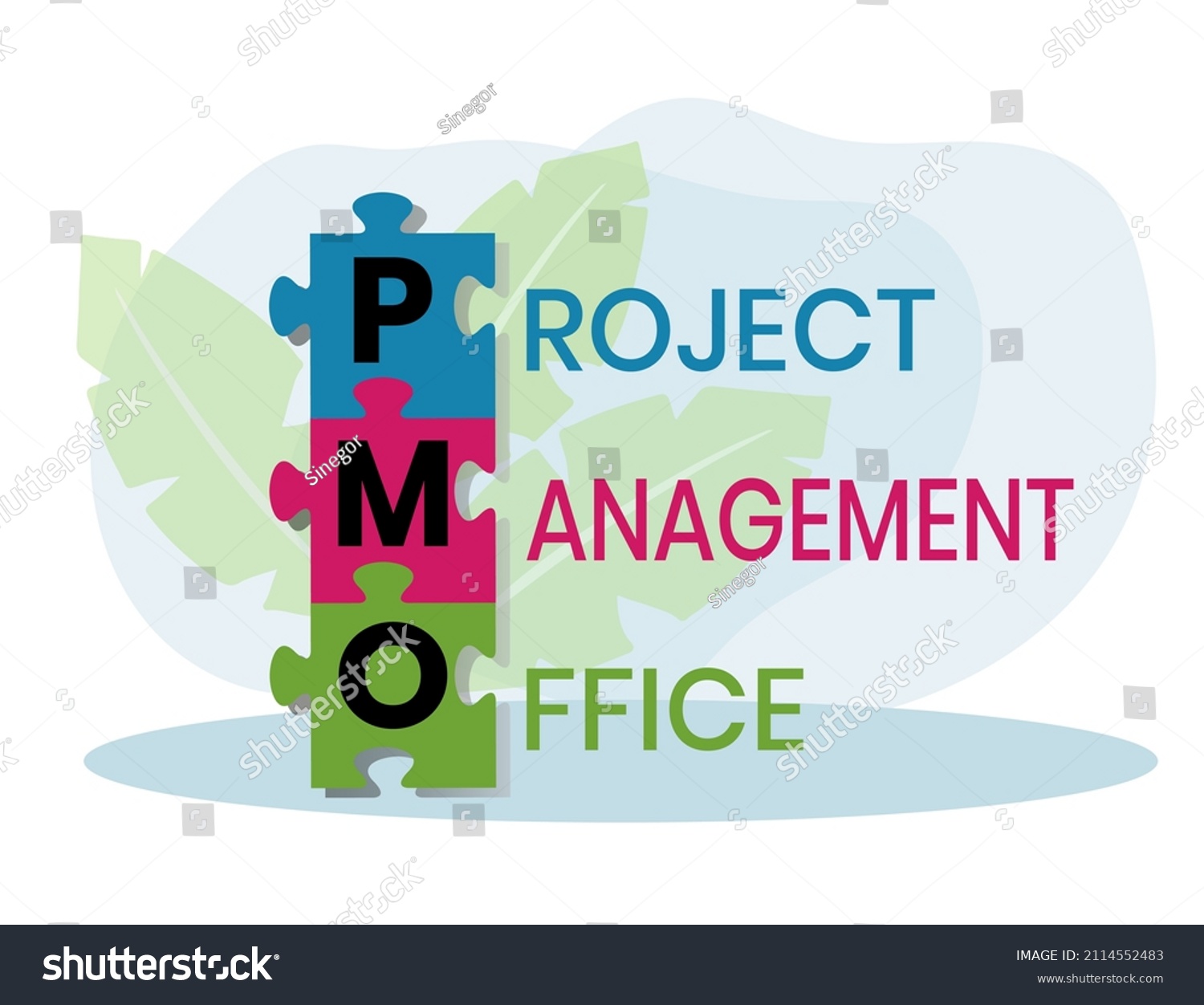 Pmo Project Management Office Acronym Royalty Free Stock Vector