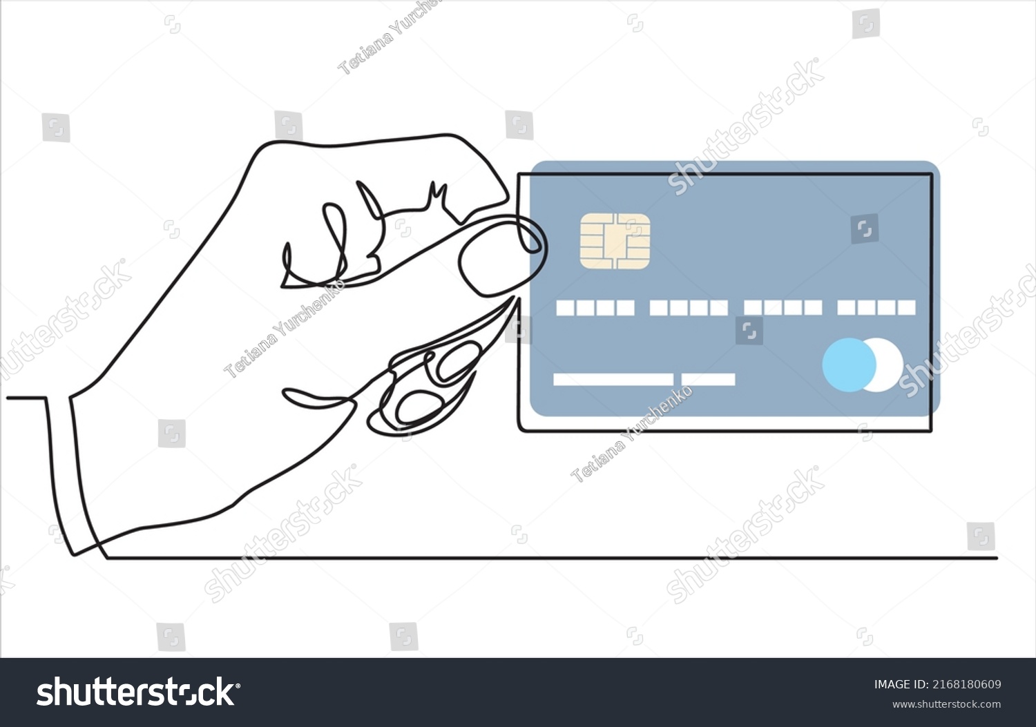 Continuous One Line Drawing Of Hand Holding Royalty Free Stock Vector