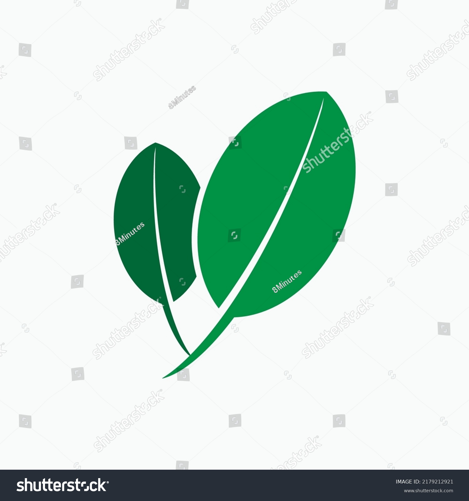 Eco Icon Green Leaf Environment Symbol Royalty Free Stock Vector