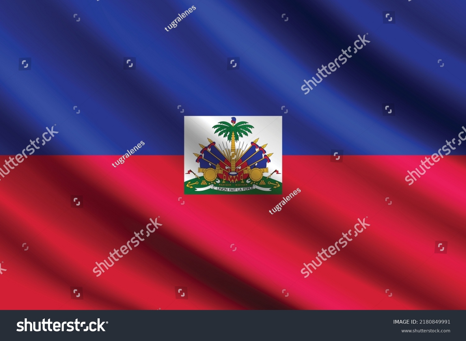 Flag Of Haiti Independence Day And National Day Royalty Free Stock