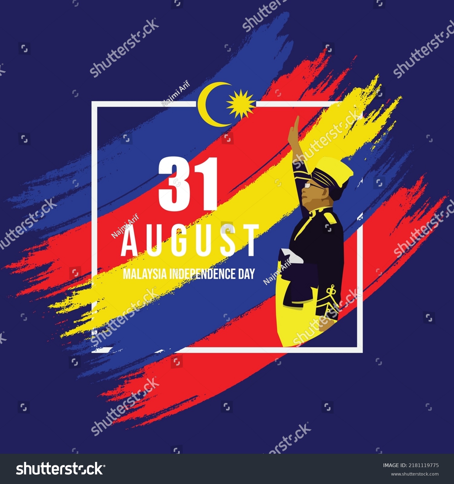 August Malaysia Independence Day Vector Royalty Free Stock