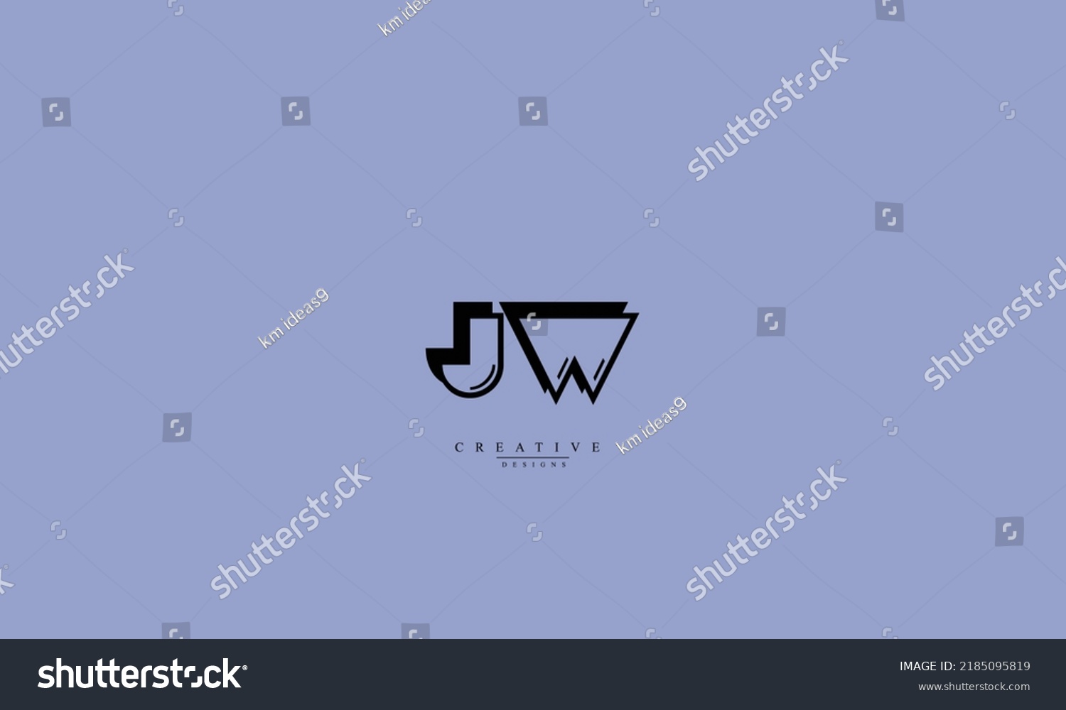 Alphabet Letters Initials Monogram Logo Jw Wj J Royalty Free Stock