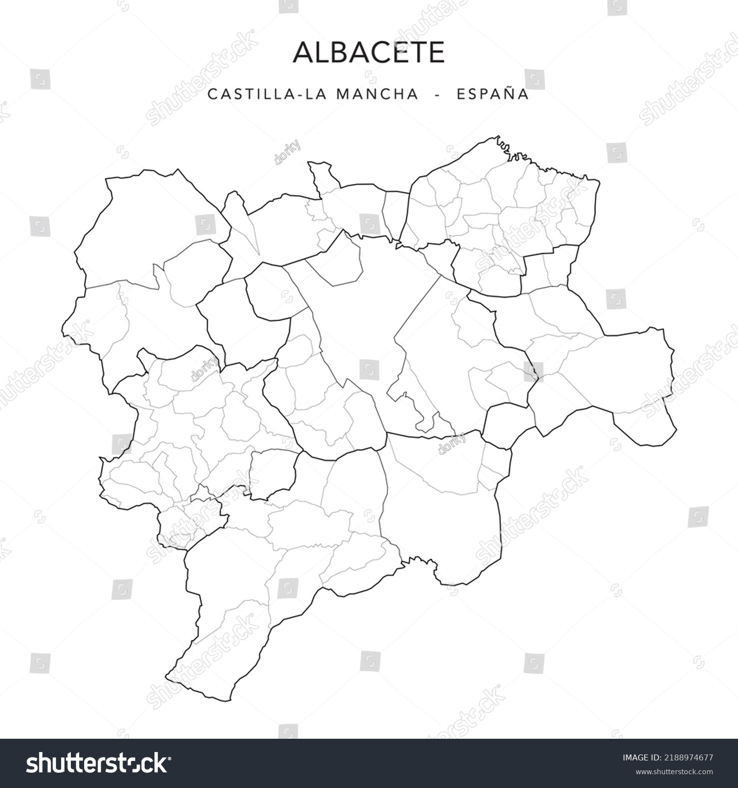 Geopolitical Vector Map Of The Province Of Royalty Free Stock Vector